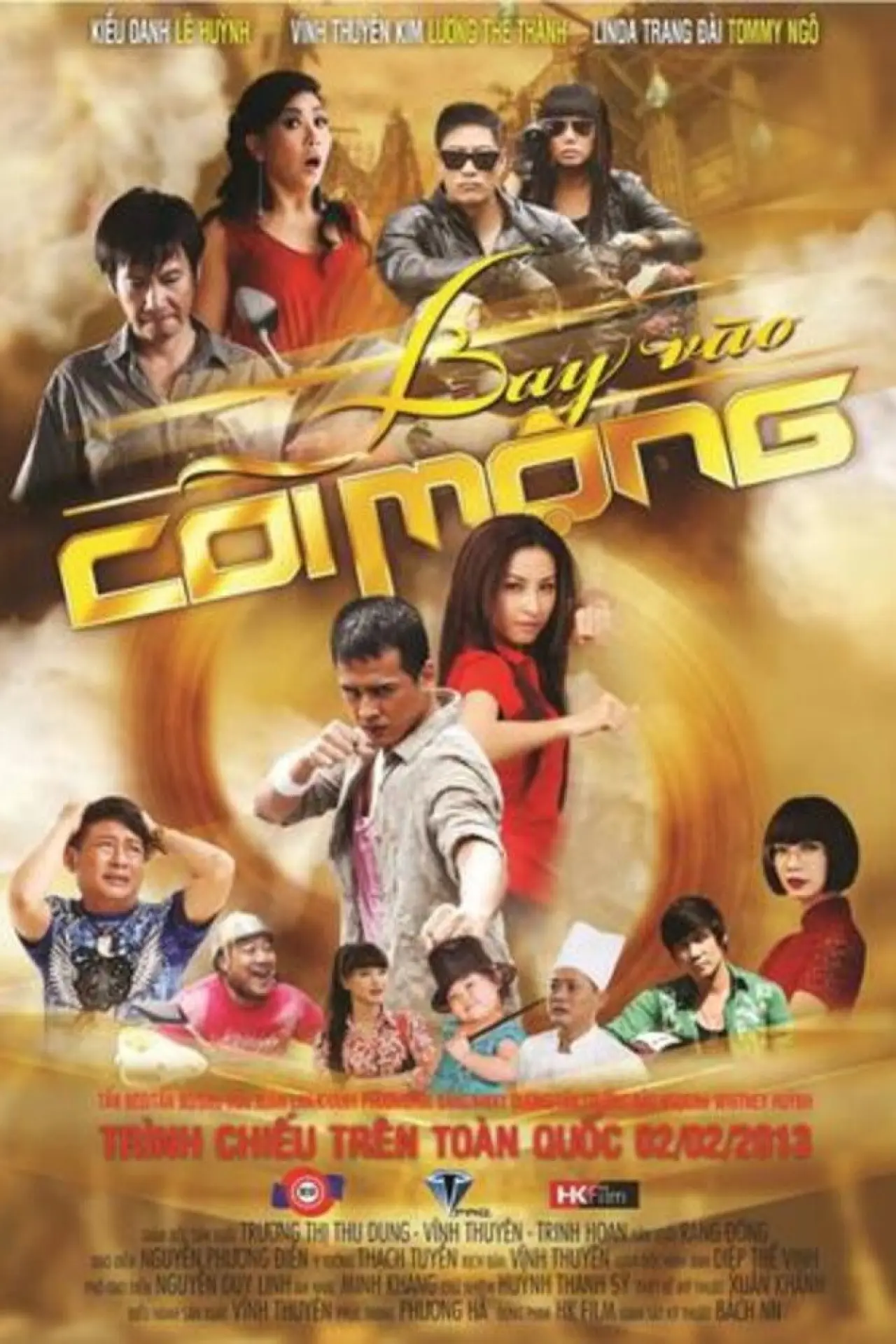 Movie poster "Bay Vào Cõi Mộng"