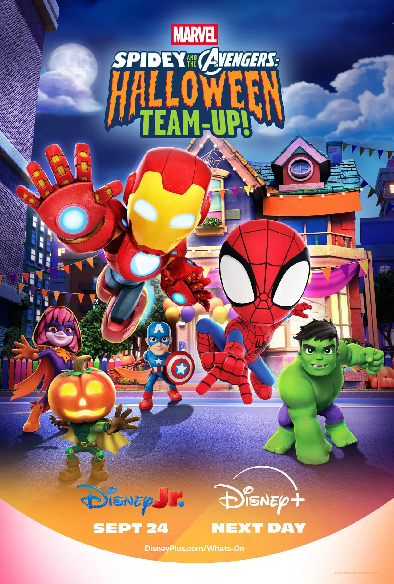 Movie poster "Spidey and the Avengers: Halloween Team-Up!"