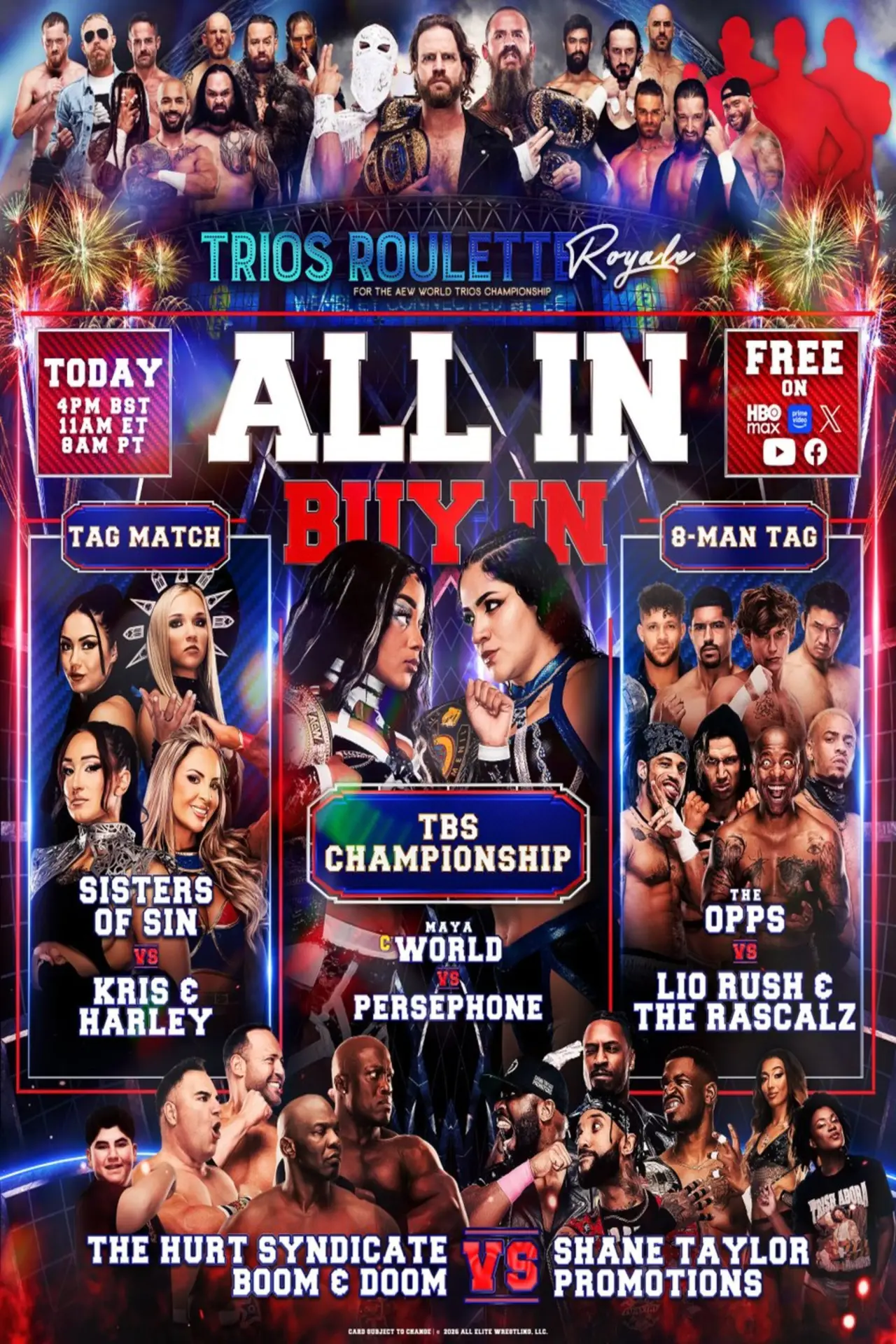 Movie poster "AEW All In 2026: London - Buy In"