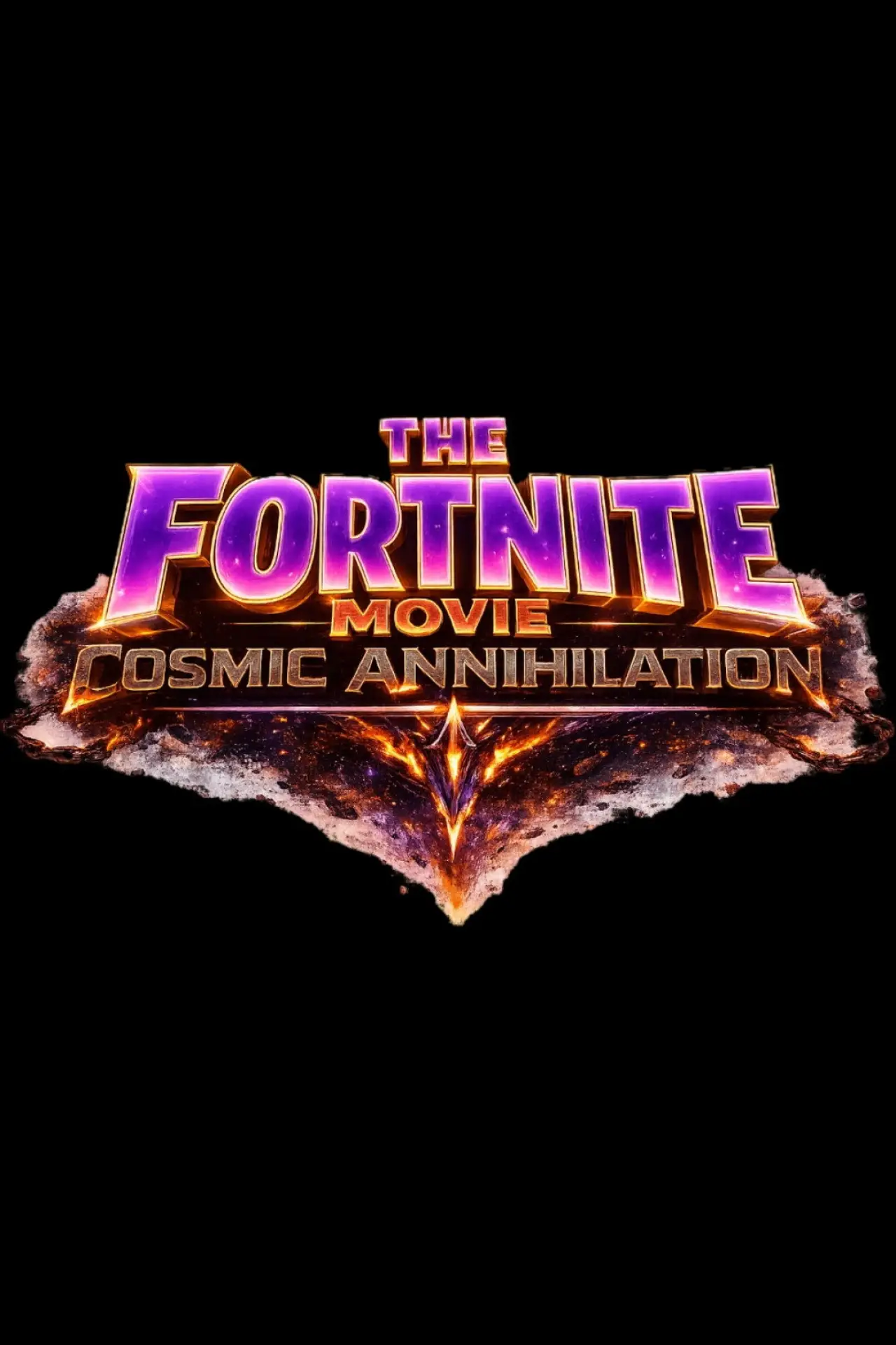 Movie poster "The Fortnite Movie: Cosmic Annihilation"