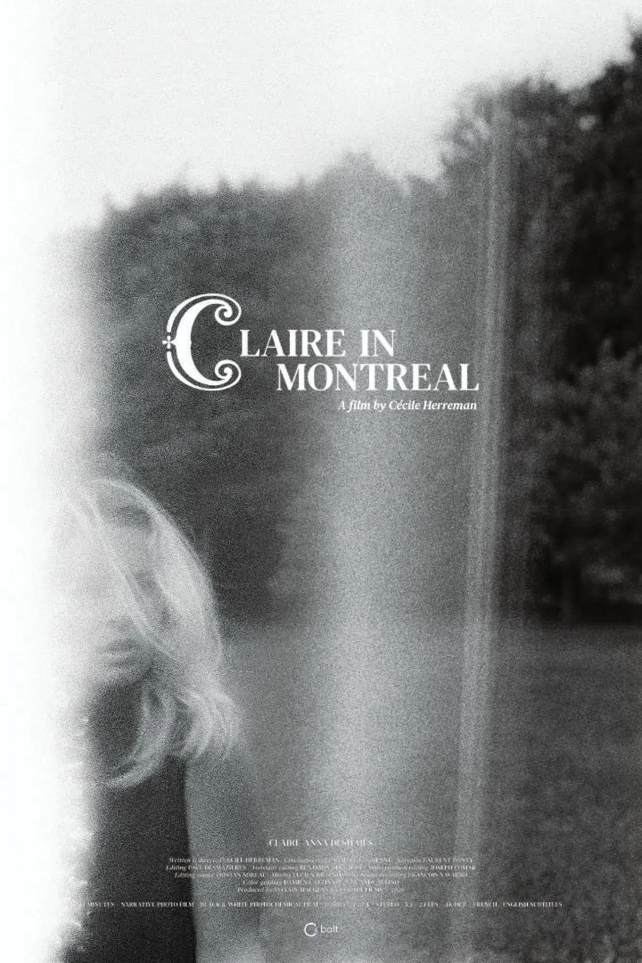 Movie poster "Claire in Montreal"