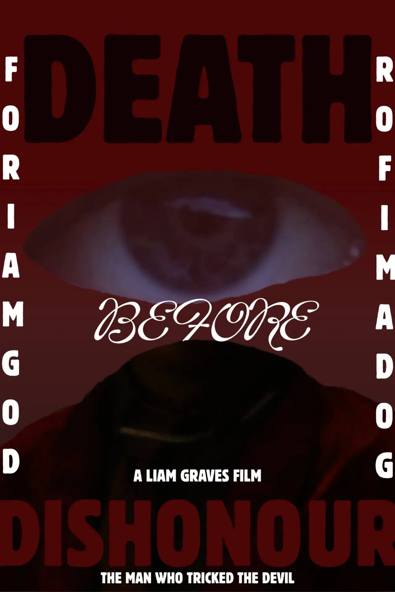 Movie poster "DEATH BEFORE DISHONOUR: THE MAN WHO TRICKED THE DEVIL"