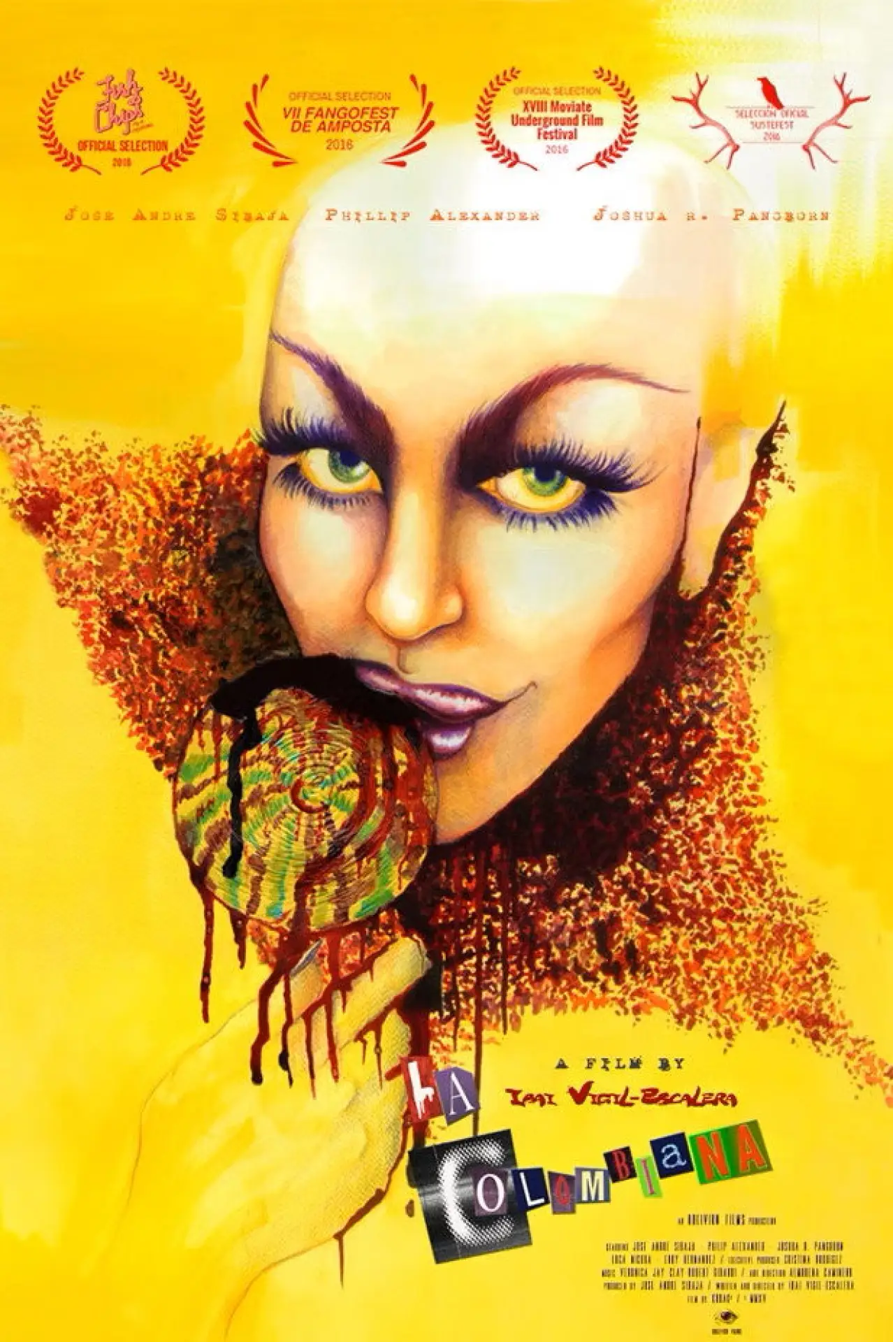 Movie poster "La Colombiana"