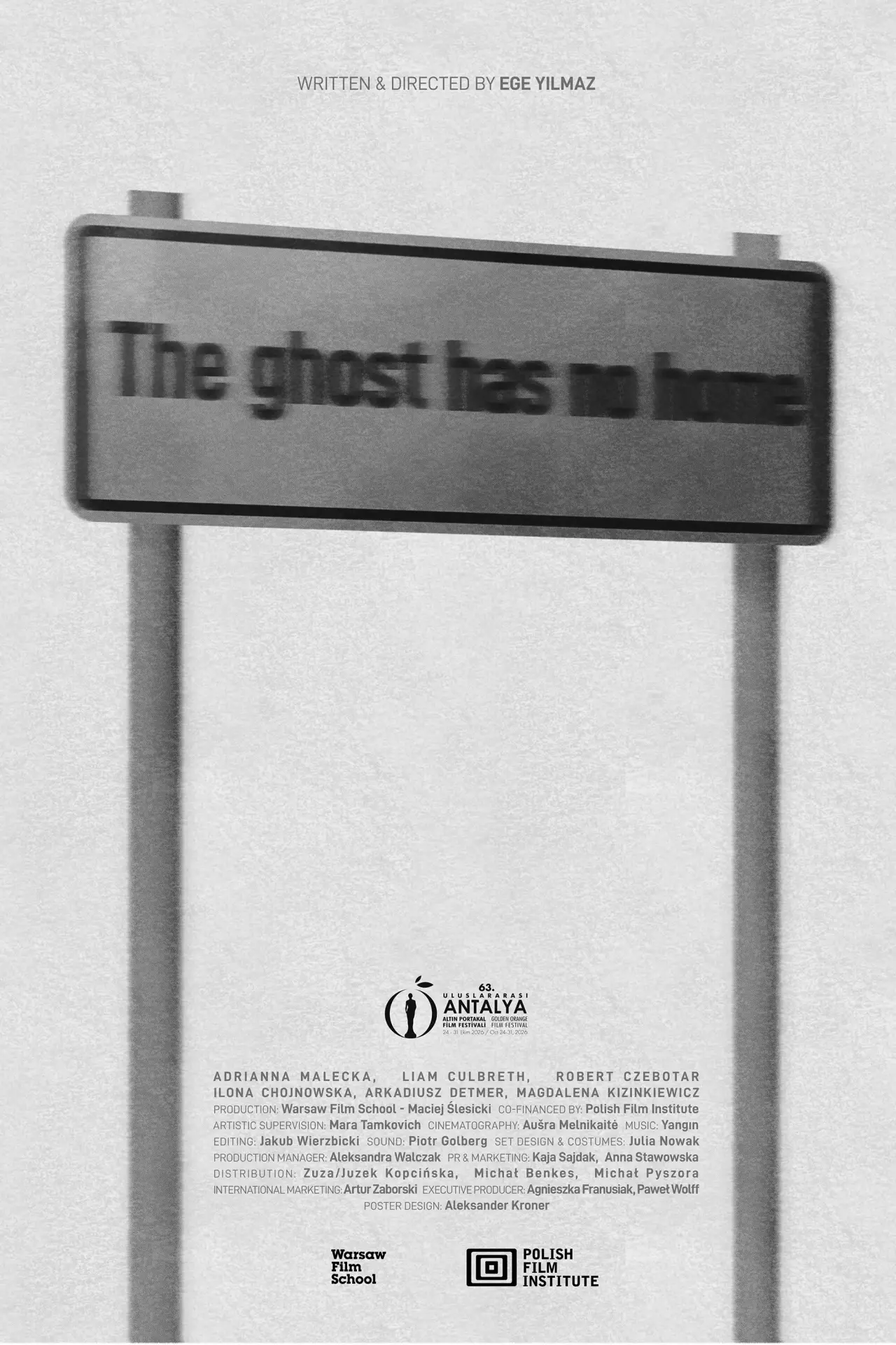 Movie poster "The Ghost Has No Home"
