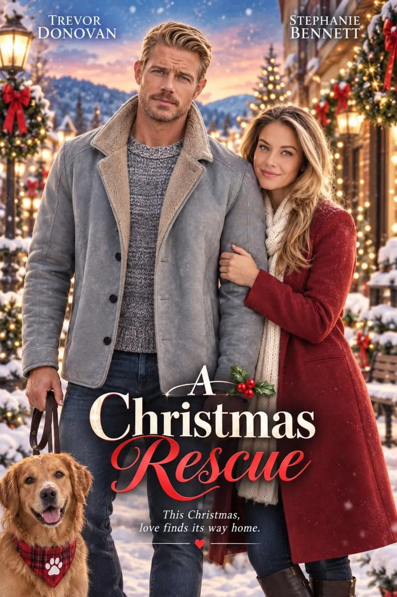 Movie poster "A Christmas Rescue"