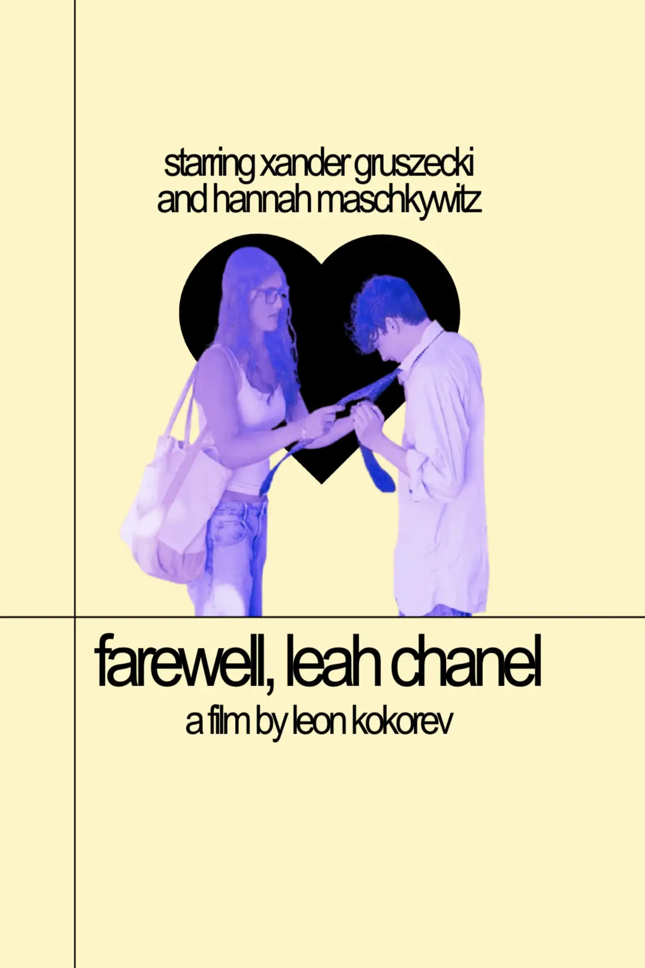 Movie poster "Farewell, Leah Chanel"