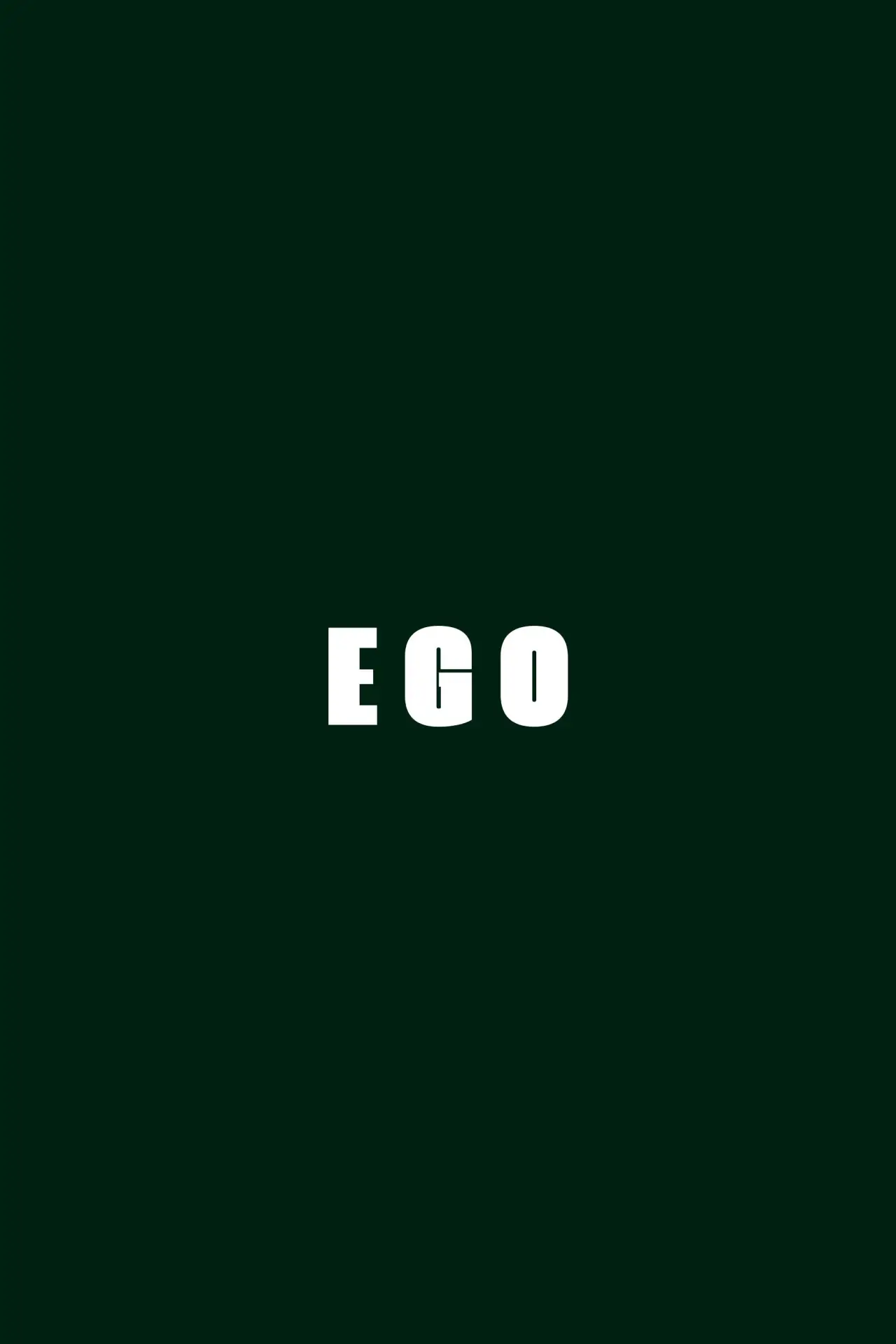 Movie poster "E G O"