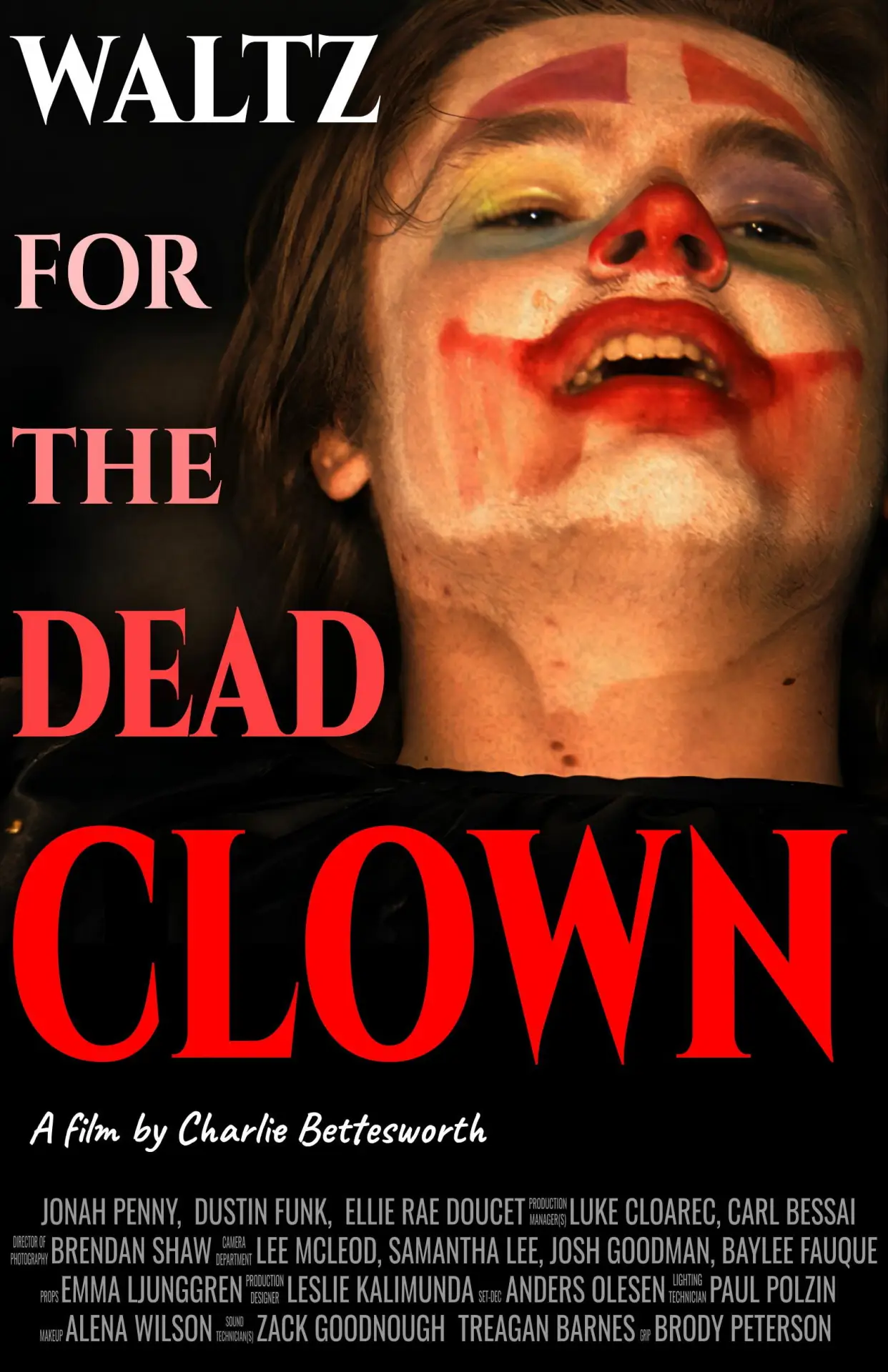 Movie poster "Waltz for the Dead Clown"