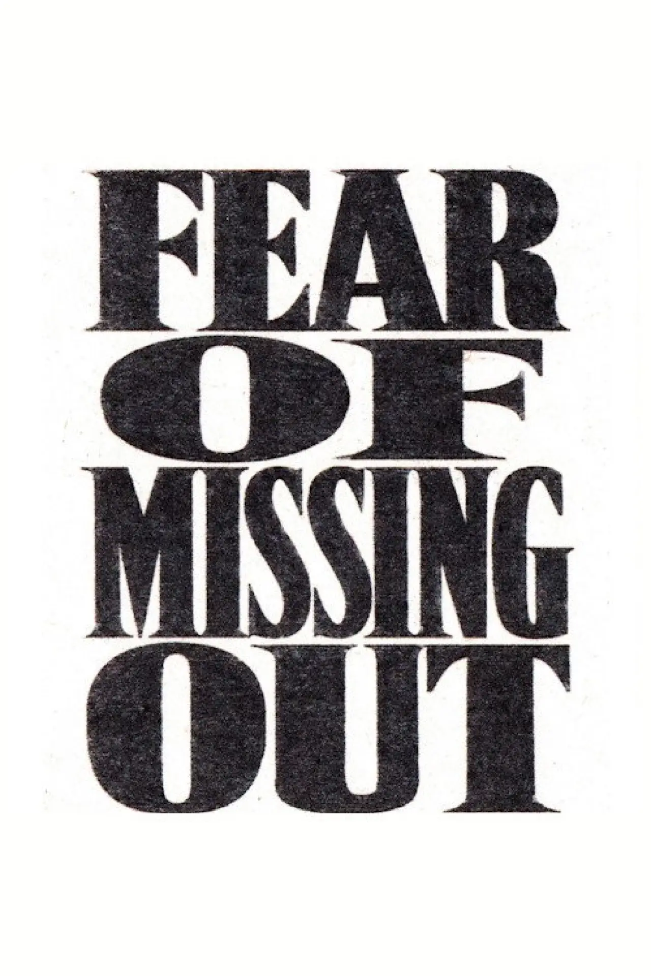 Movie poster "Fear of Missing Out"