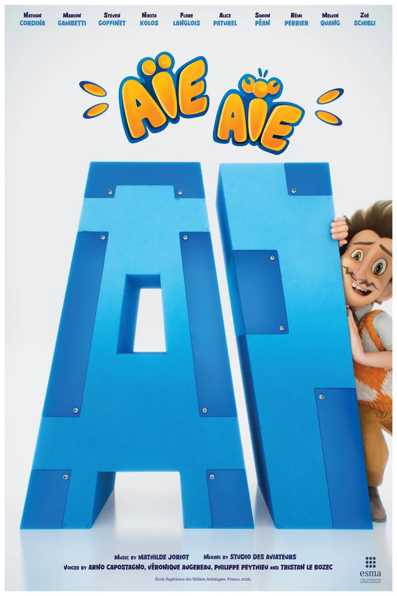 Movie poster "Aïe Aïe A.I."