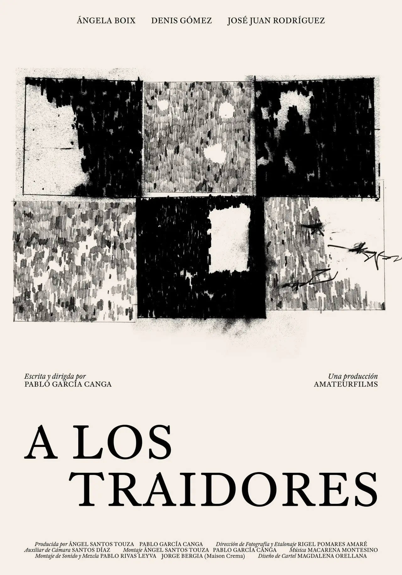 Movie poster "A los traidores"