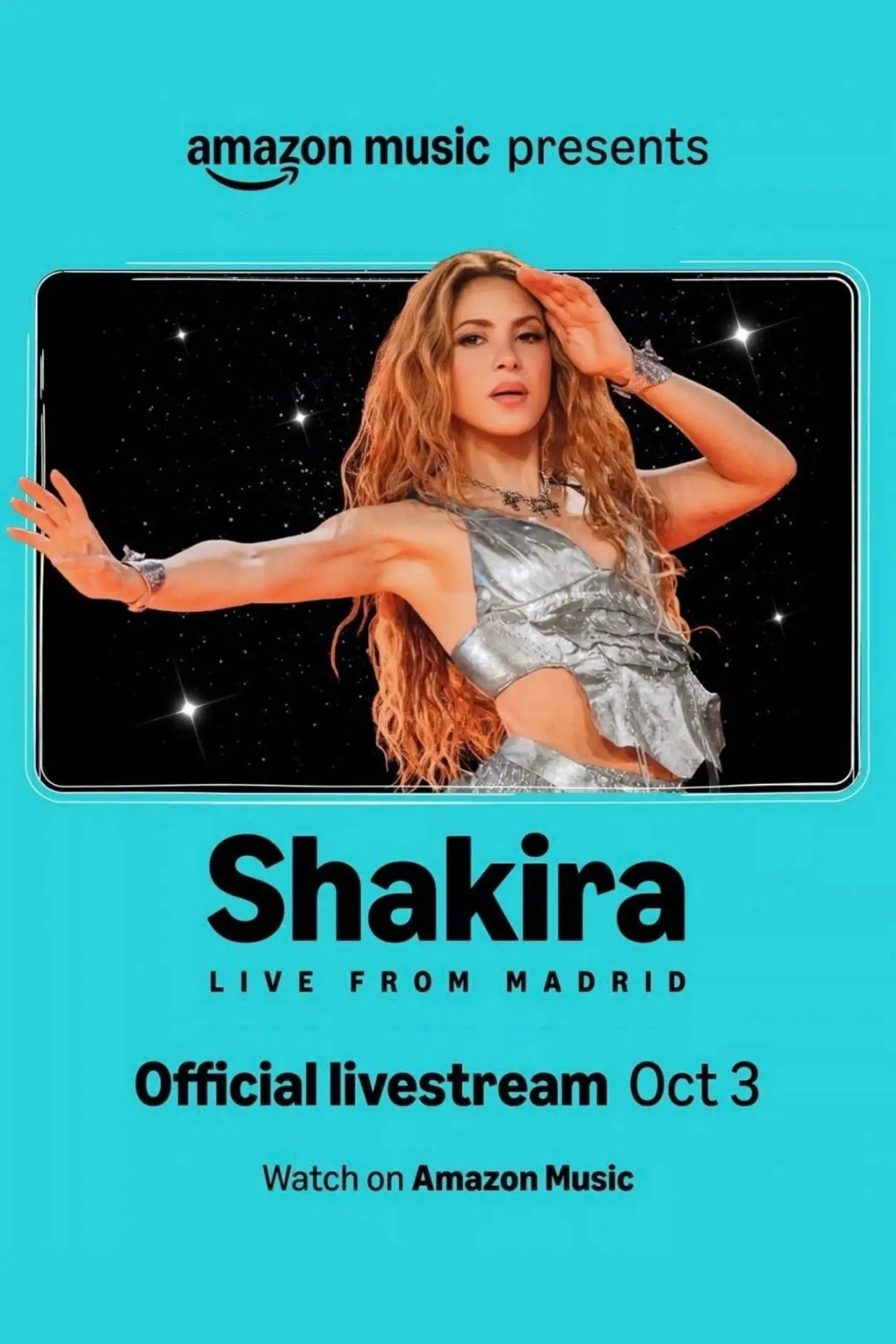 Movie poster "Shakira: Live from Madrid"