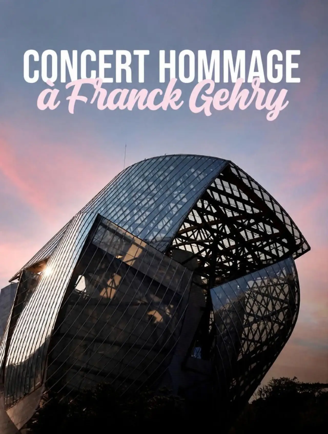 Movie poster "Concert hommage à Franck Gehry"