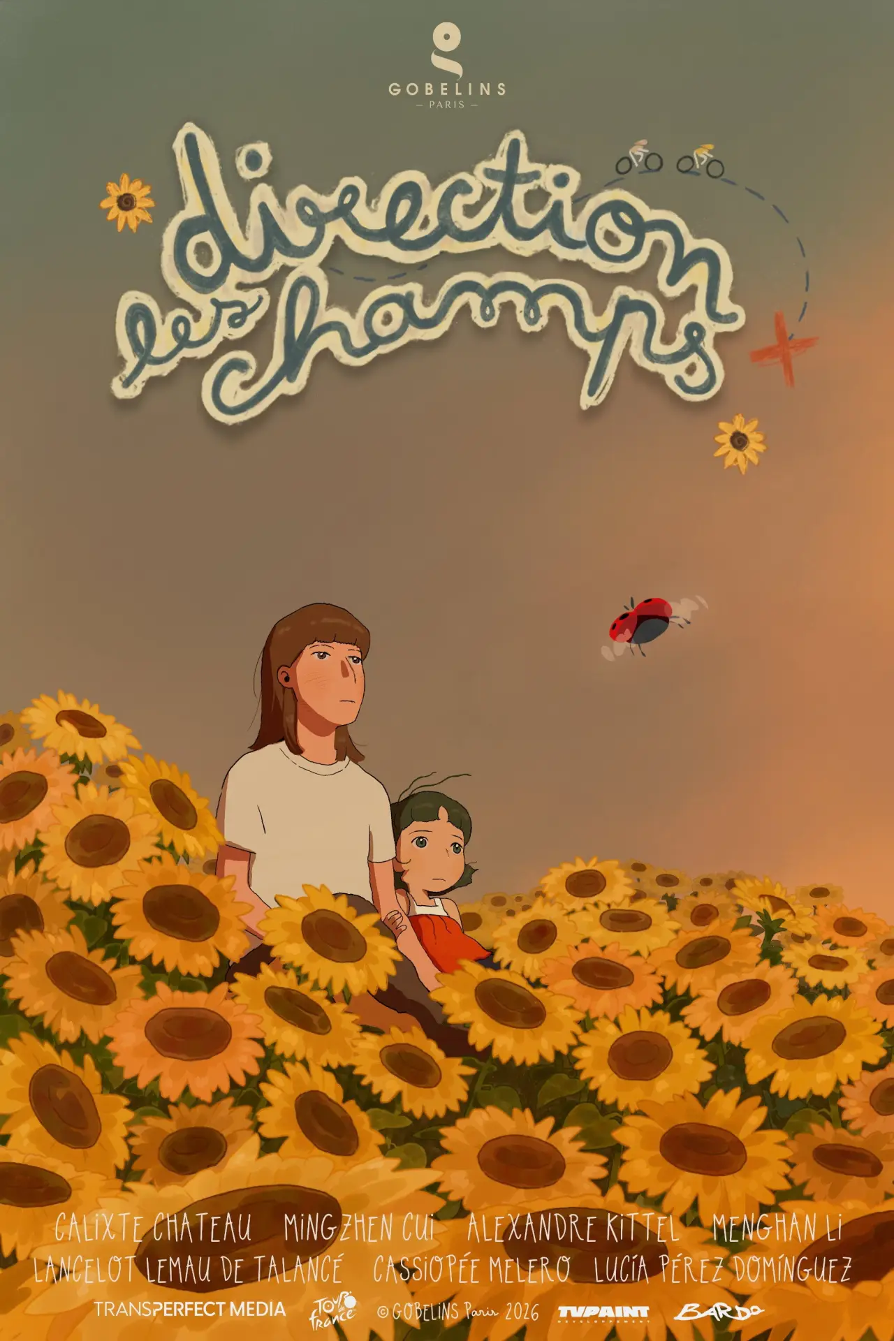 Movie poster "Direction les Champs"