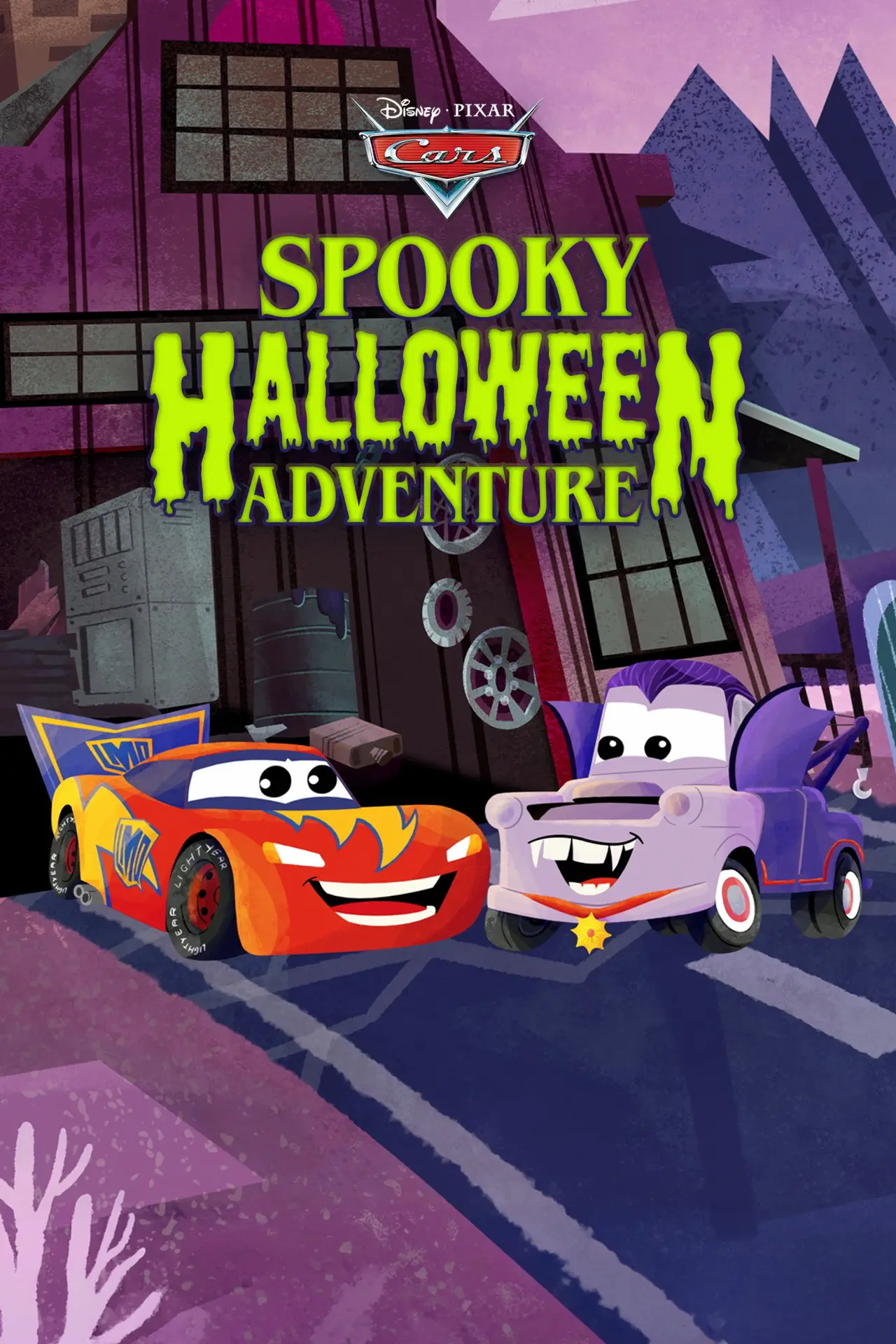 Movie poster "Cars: Spooky Halloween Adventure"