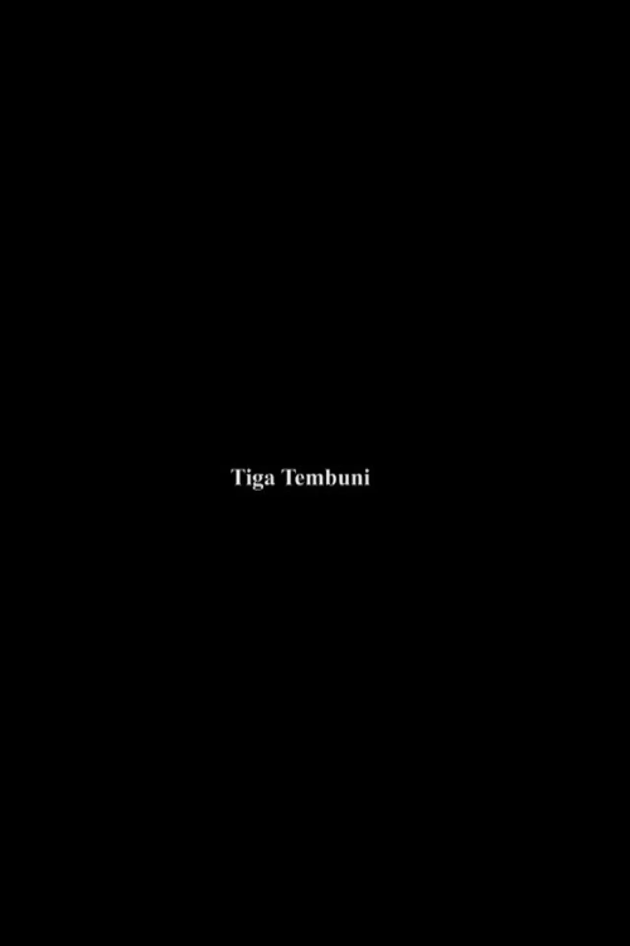 Movie poster "Tiga Tembuni"