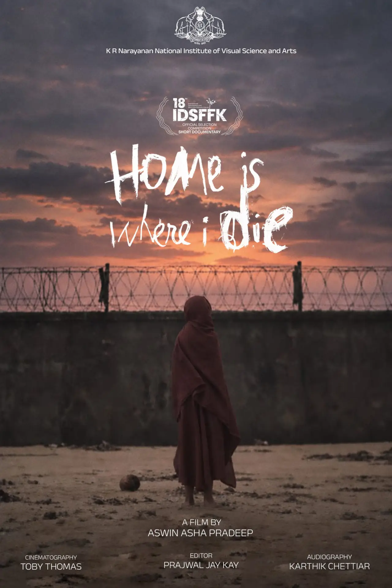 Movie poster "HOME IS WHERE I DIE"