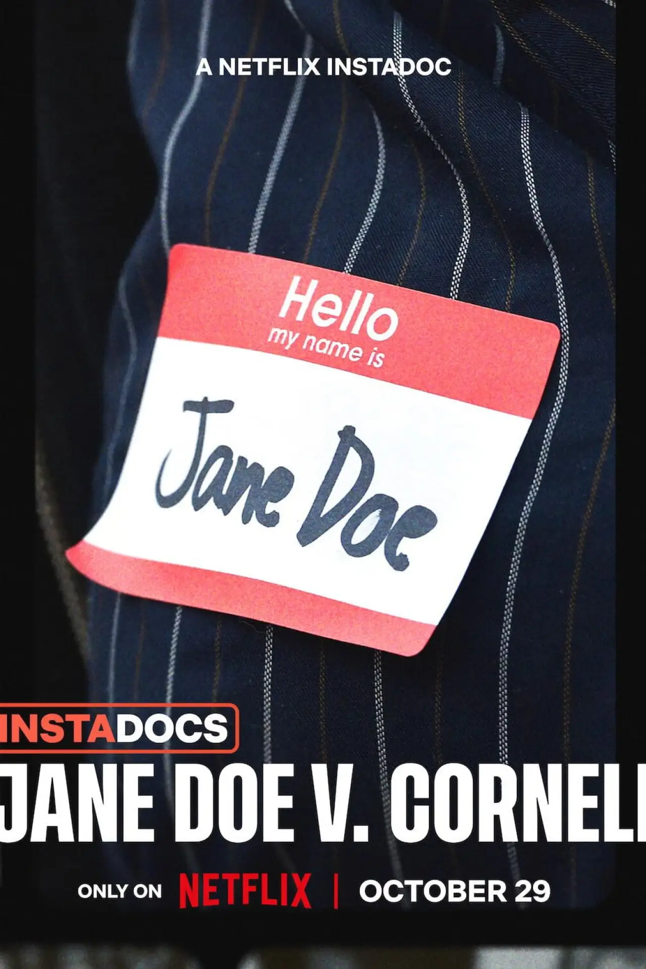 Movie poster "Instadocs: Jane Doe v. Cornell"