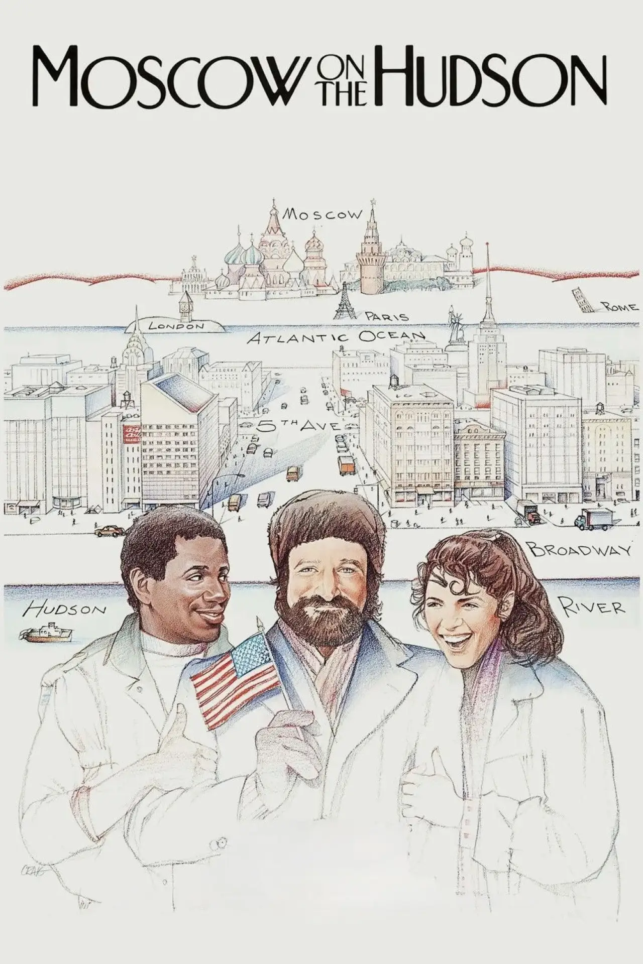Movie poster "Moscow on the Hudson"