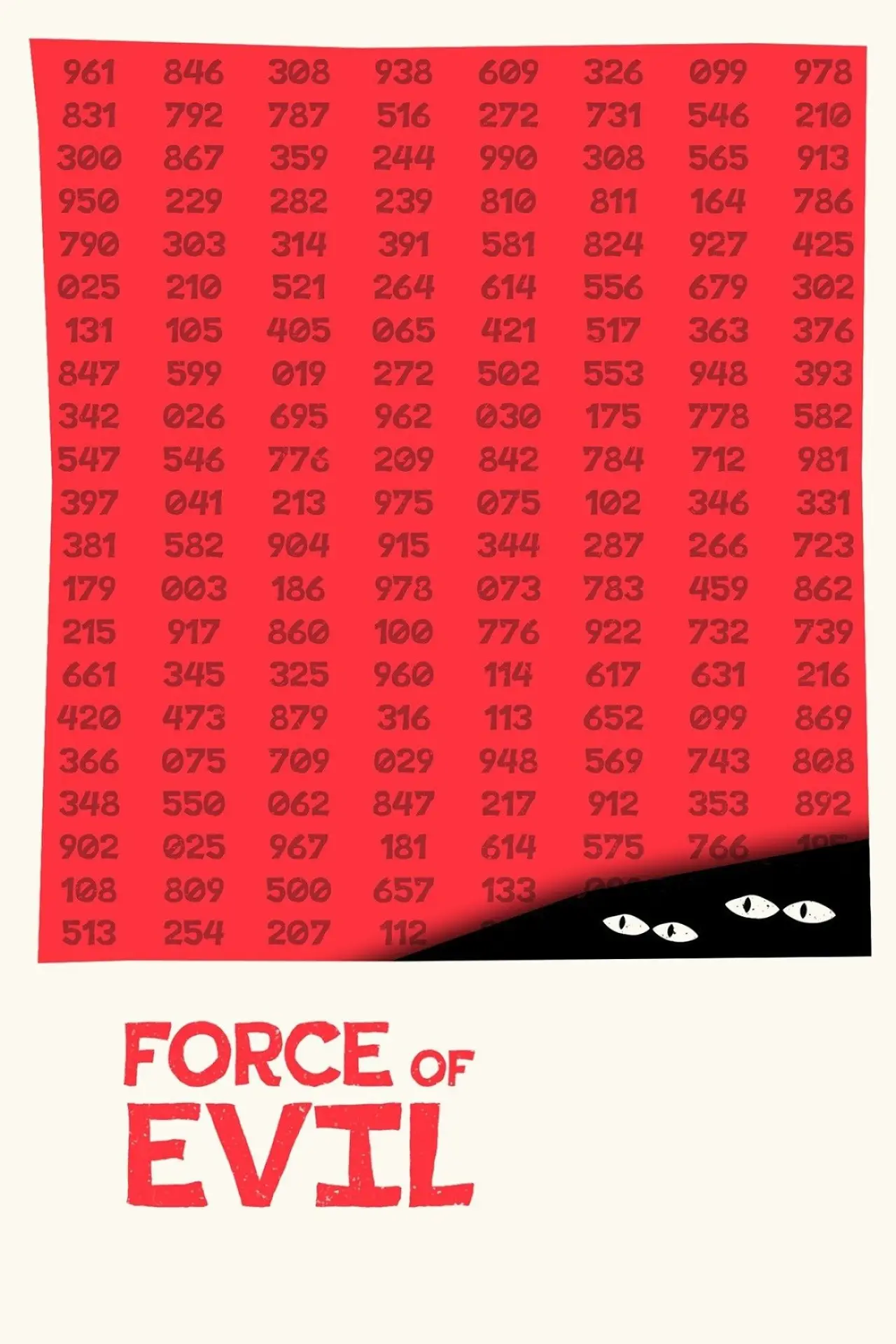 Movie poster "Force of Evil"