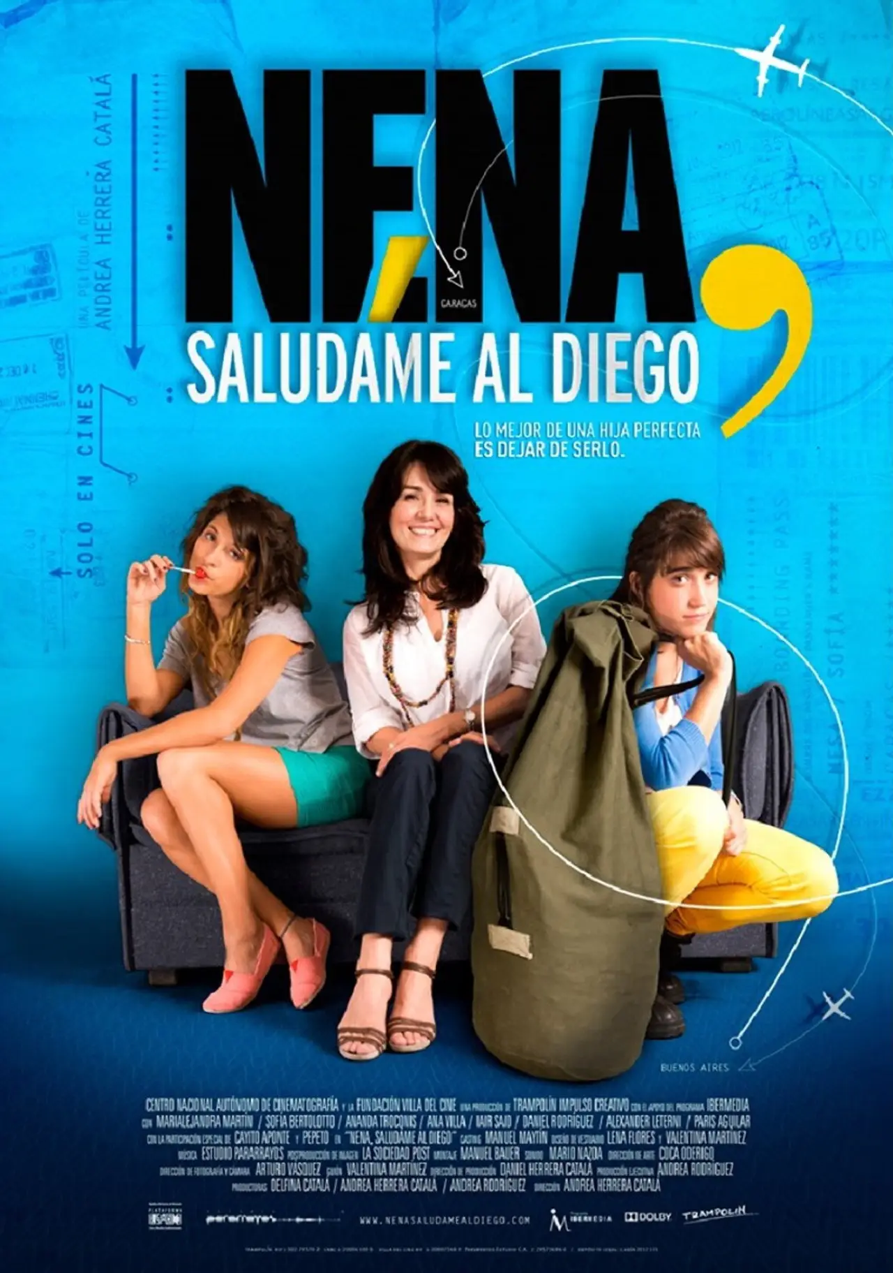 Movie poster "Nena, Saludáme al Diego"
