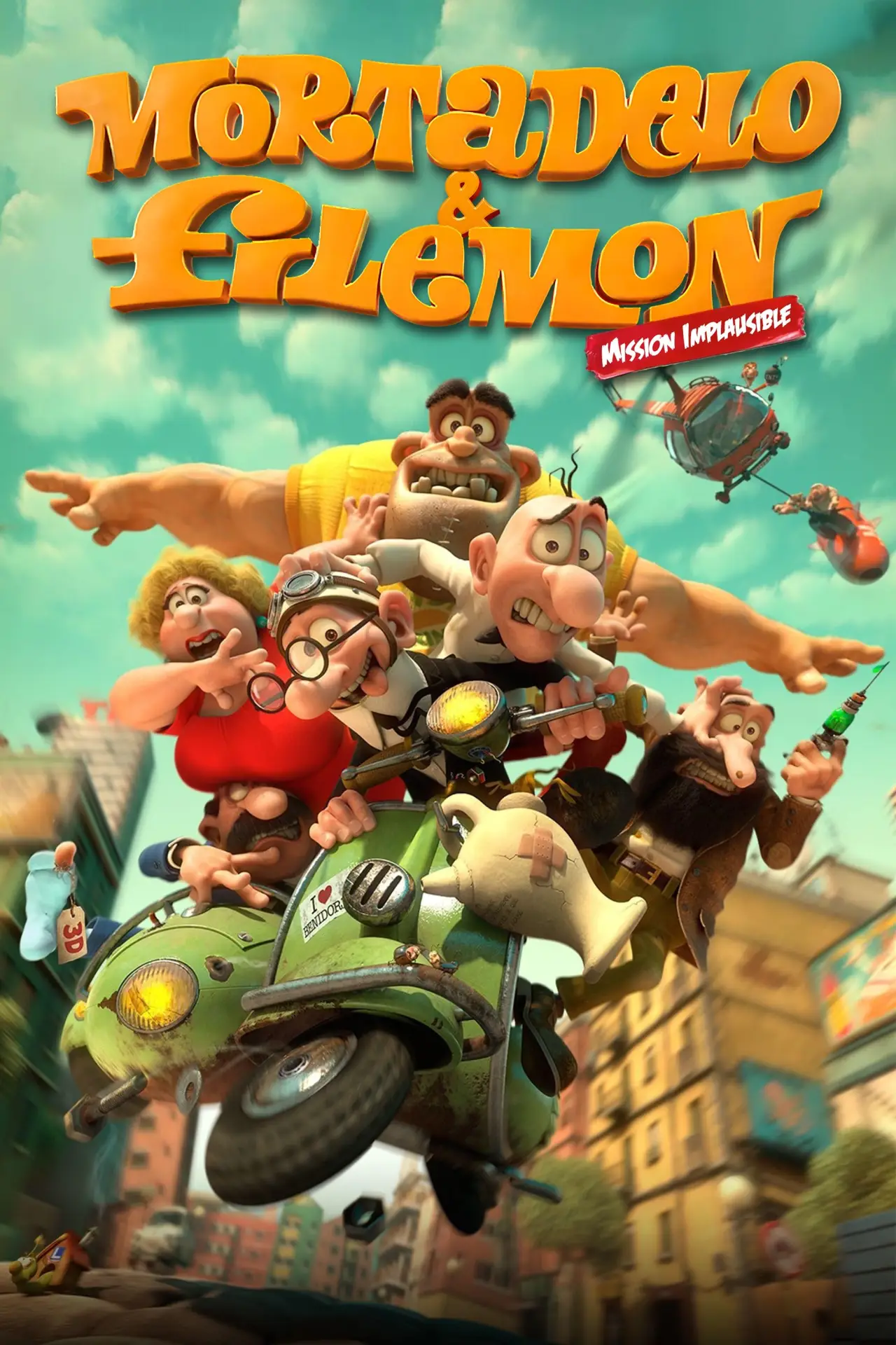 Movie poster "Mortadelo & Filemon: Mission Implausible"