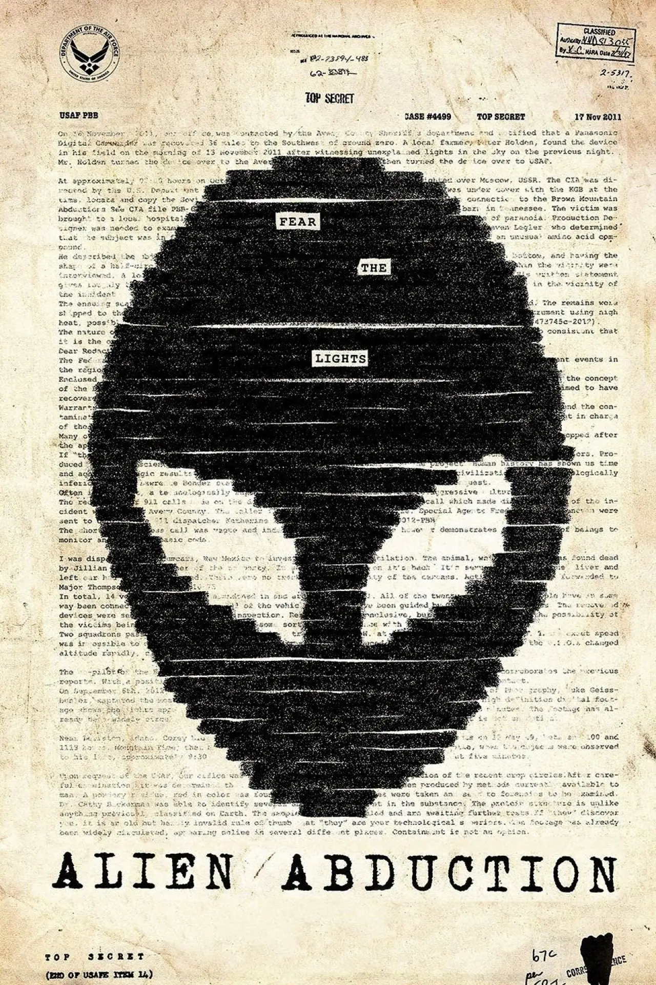 Movie poster "Alien Abduction"