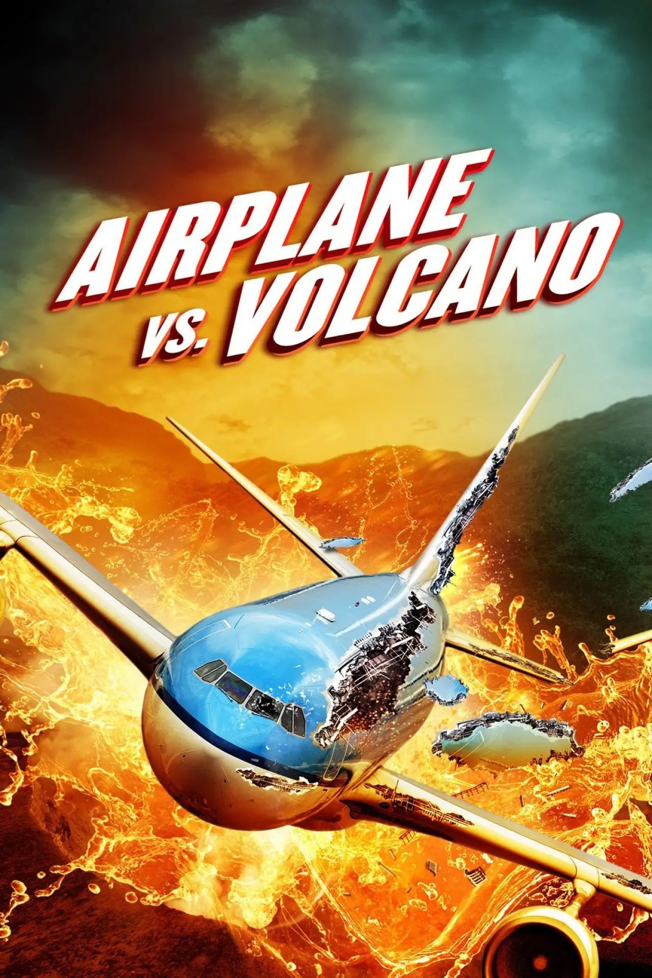 Movie poster "Airplane vs Volcano"