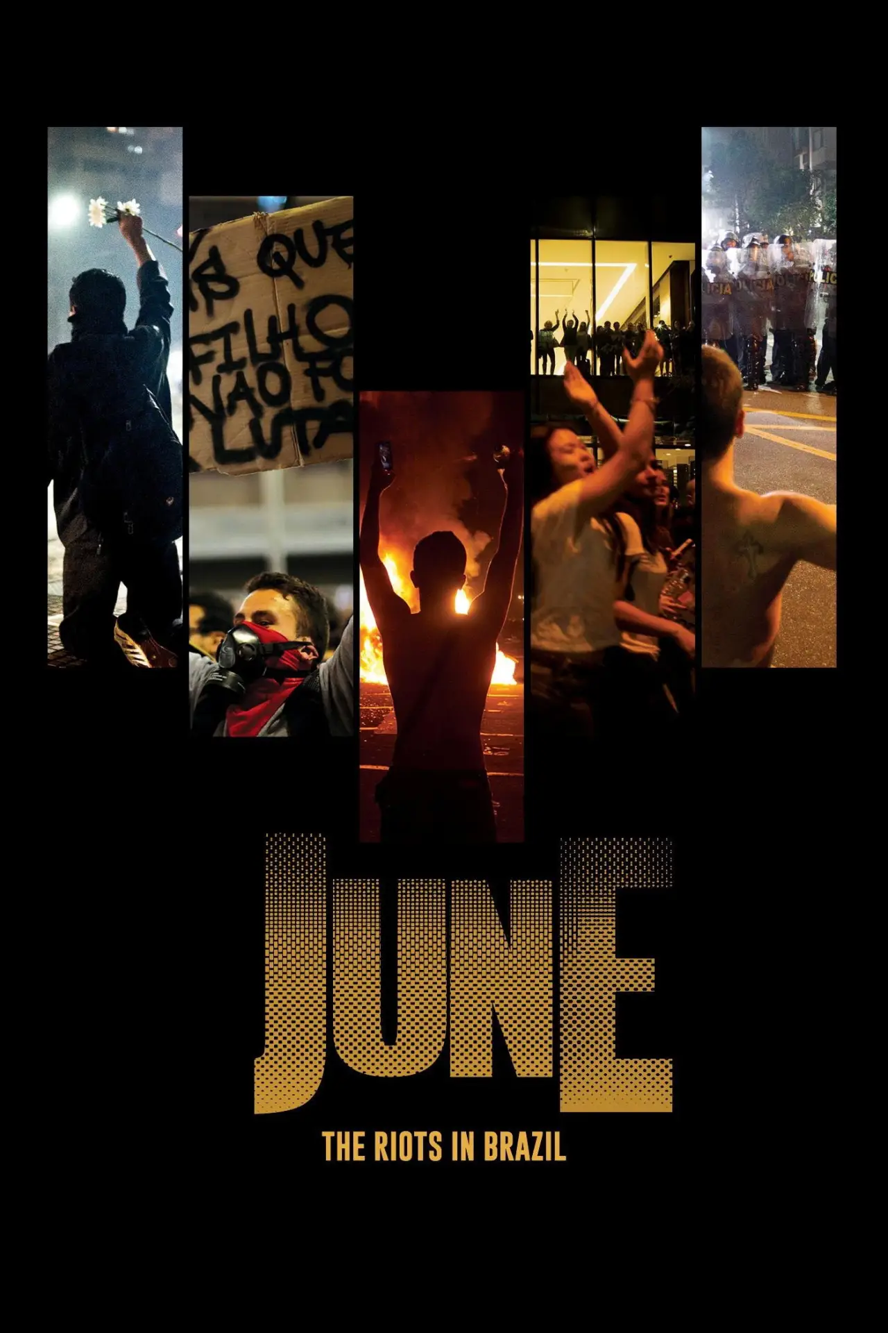 Movie poster "June - The Riots in Brazil"