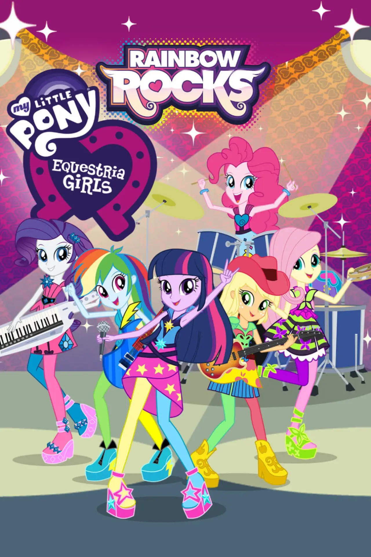 Movie poster "My Little Pony: Equestria Girls – Rainbow Rocks"