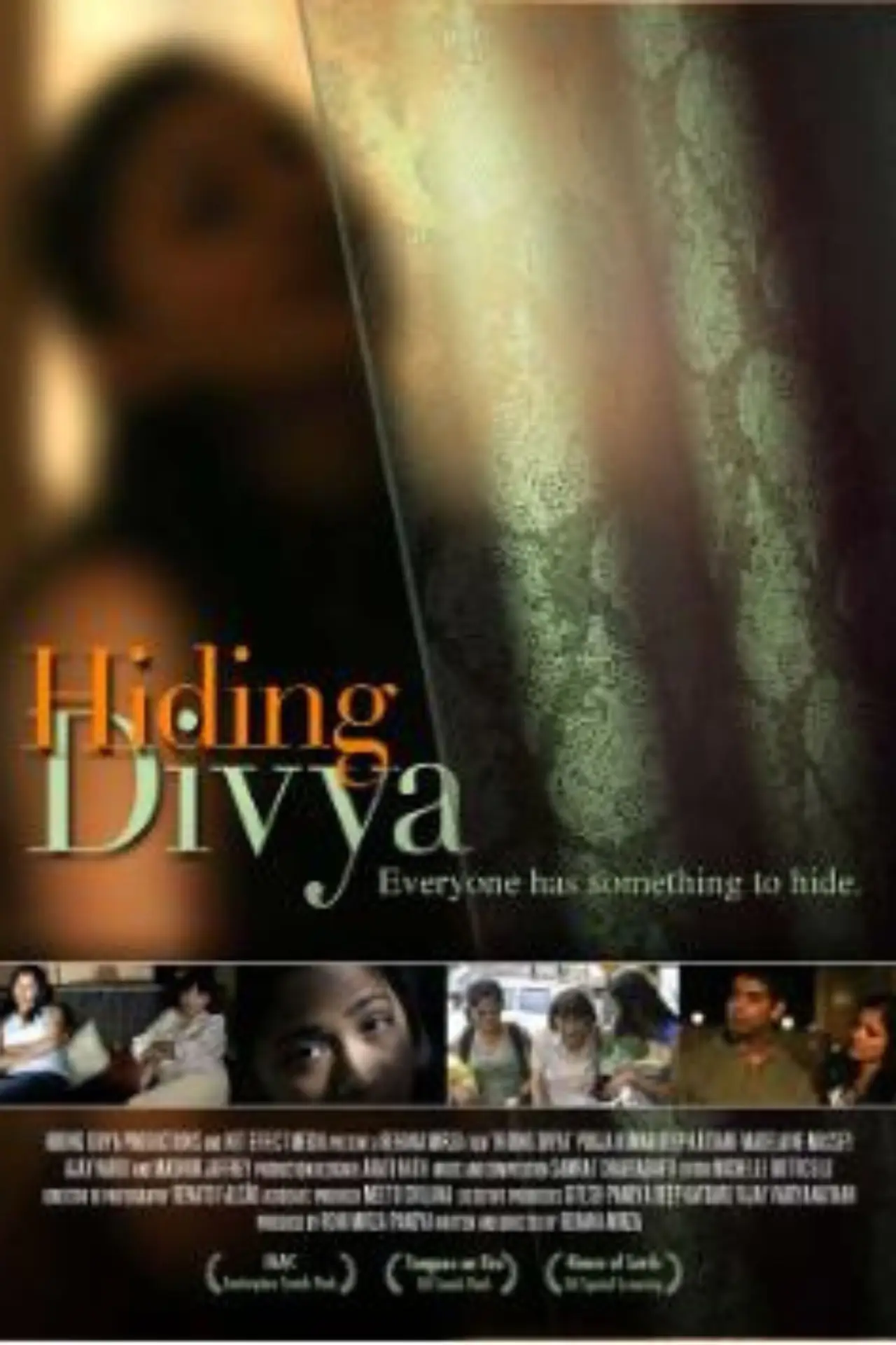 Movie poster "Hiding Divya"