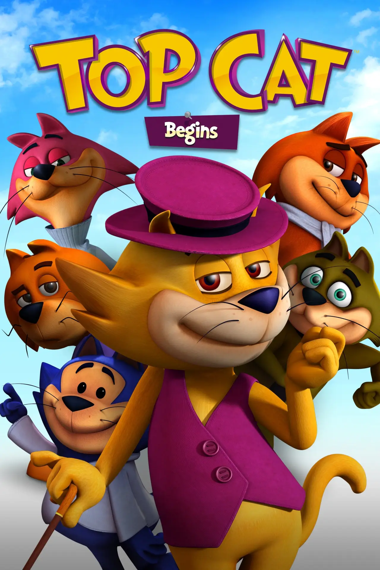 Movie poster "Top Cat Begins"