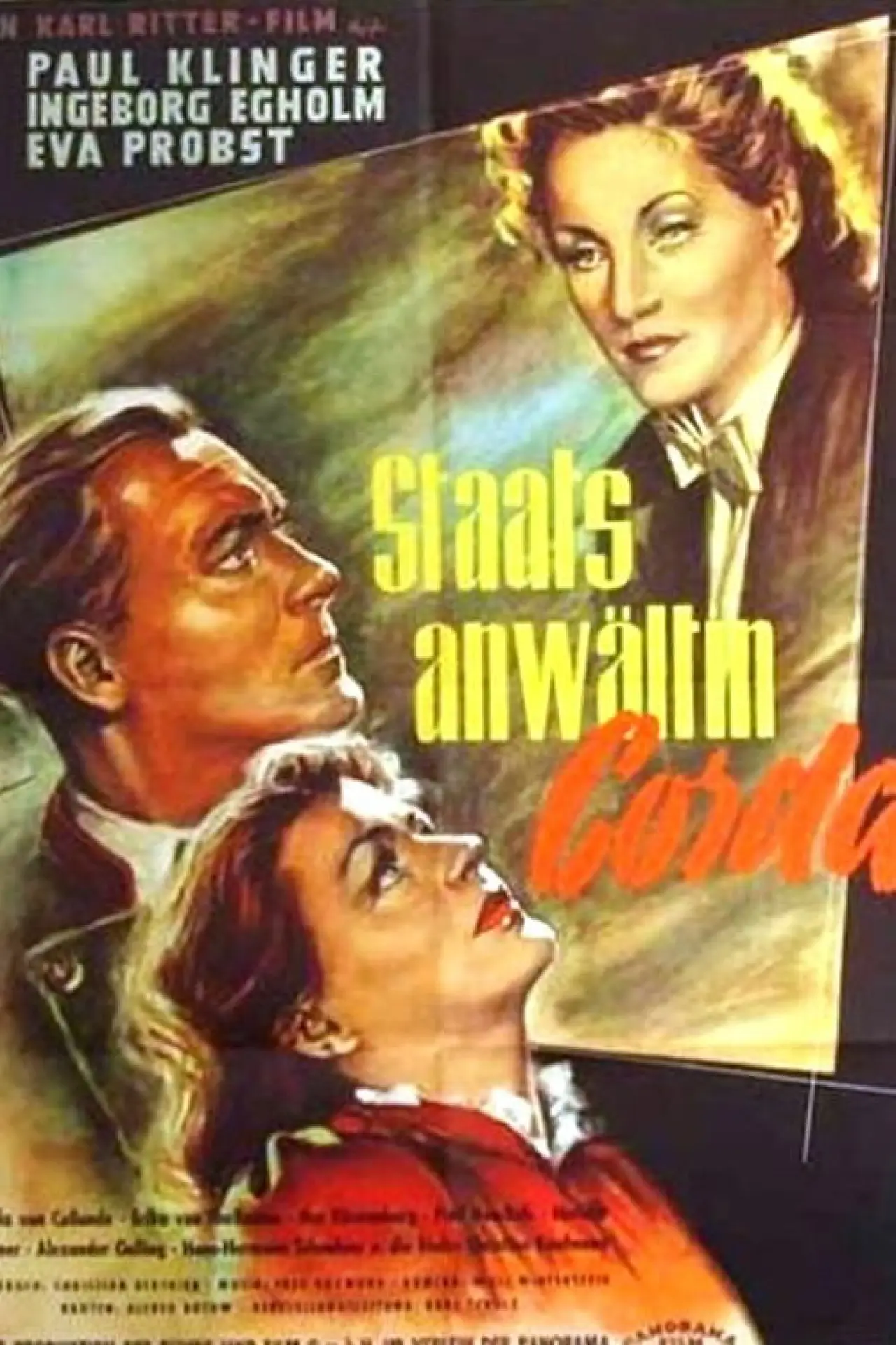 Movie poster "Staatsanwältin Corda"