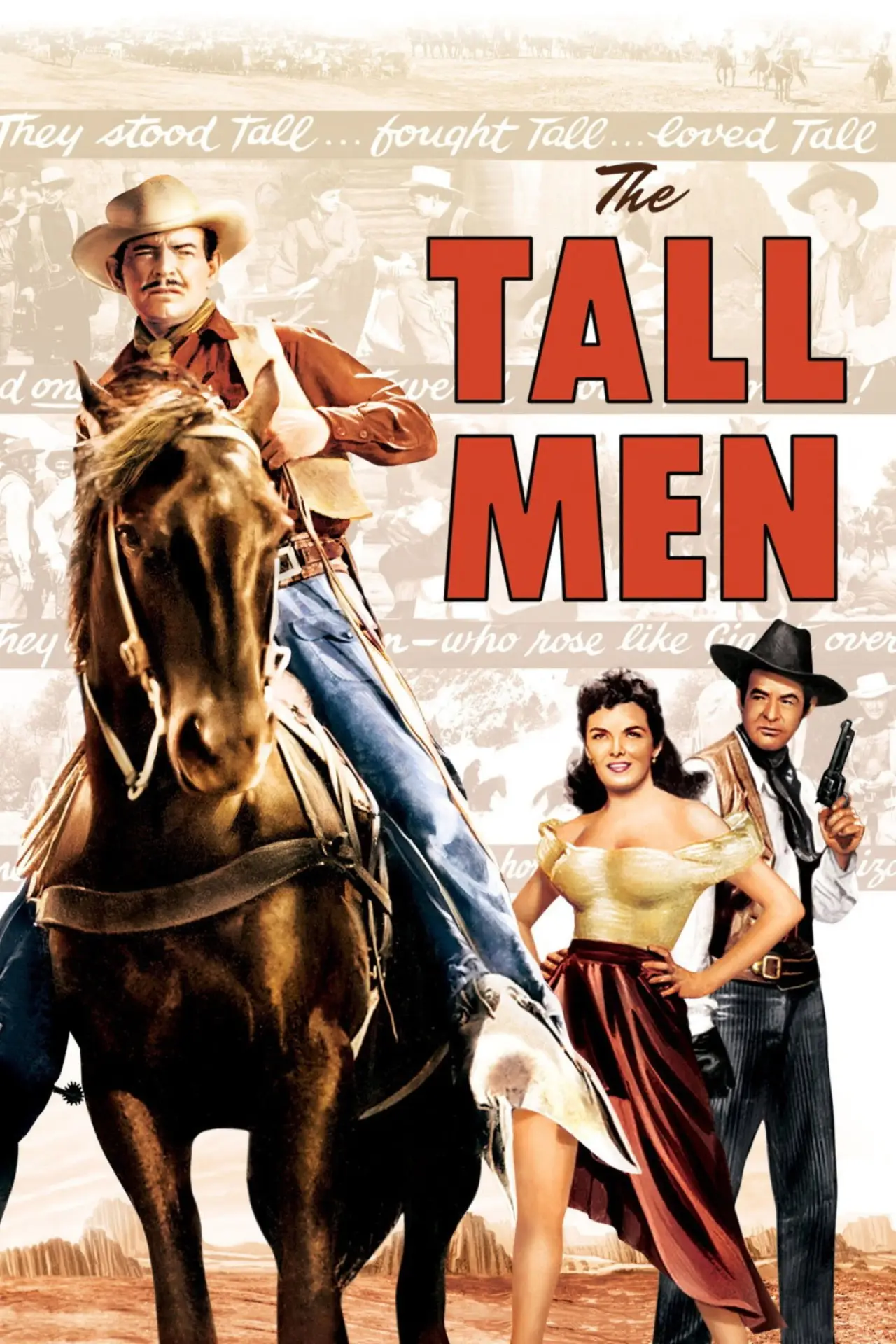 Movie poster "The Tall Men"