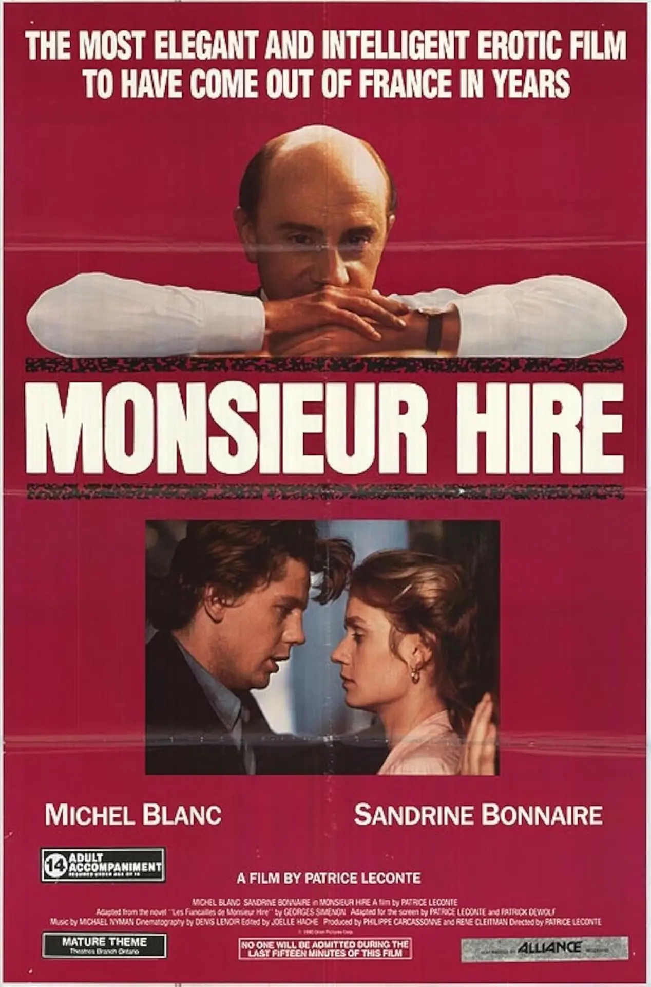 Movie poster "Monsieur Hire"