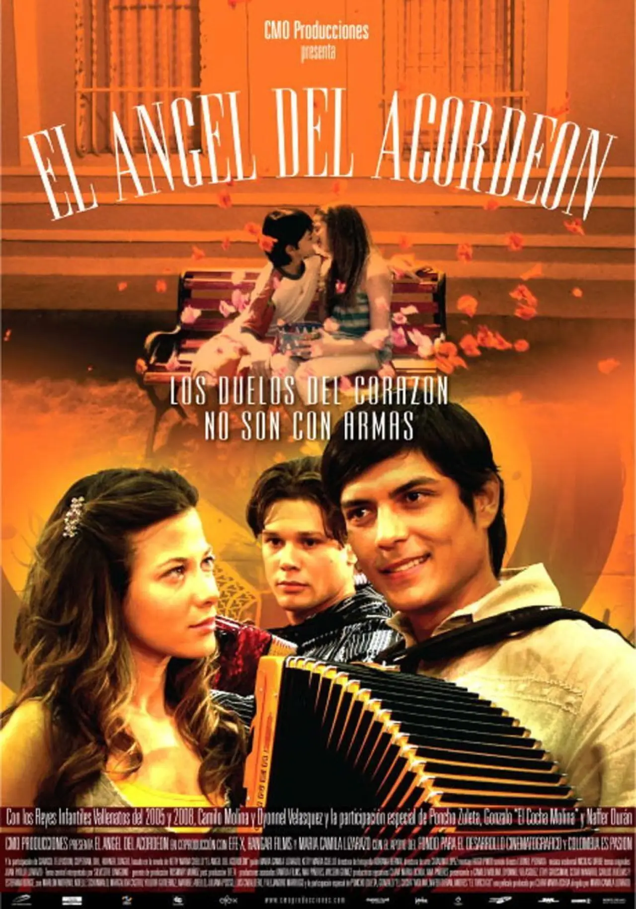 Movie poster "El ángel del acordeón"