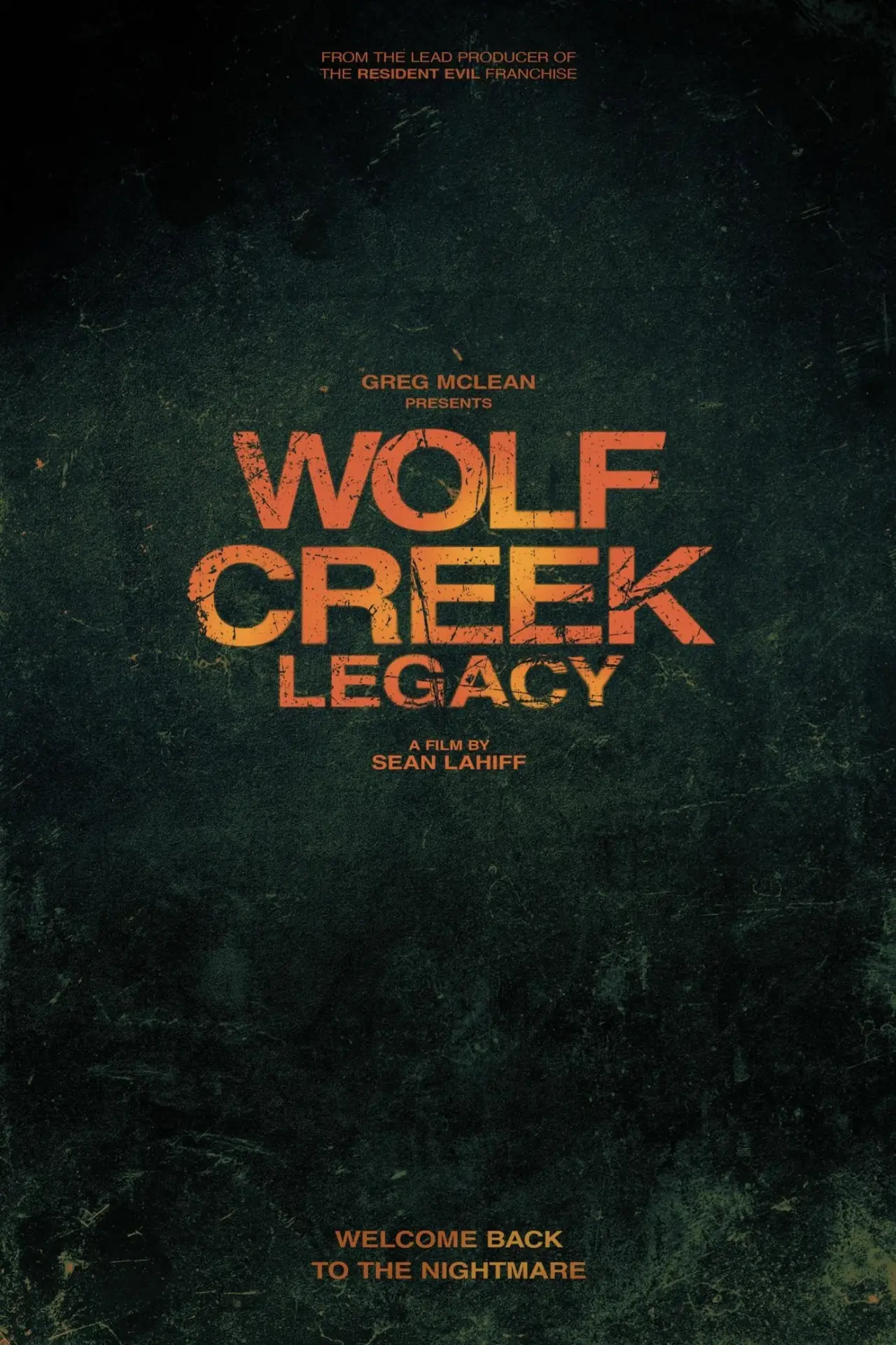 Movie poster "Wolf Creek: Legacy"