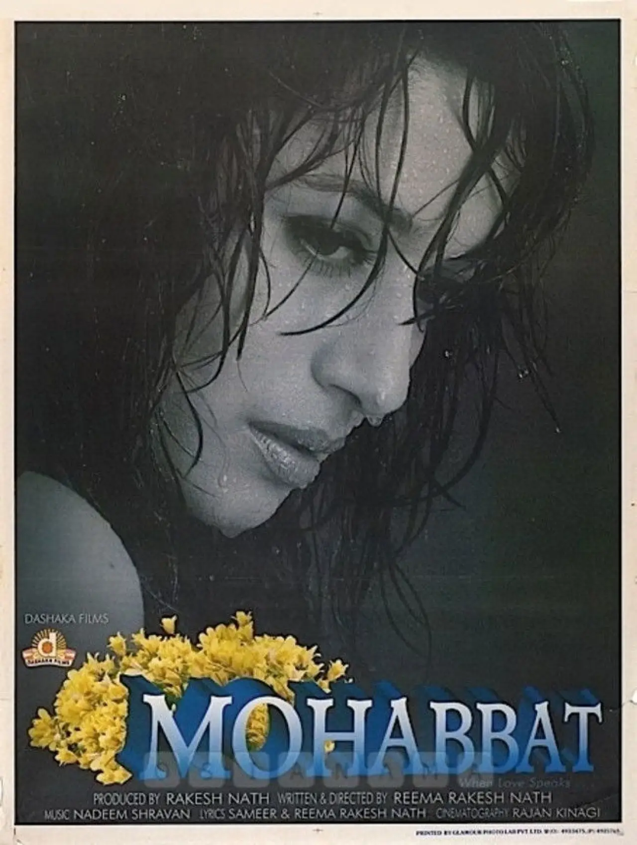 Movie poster "Mohabbat"