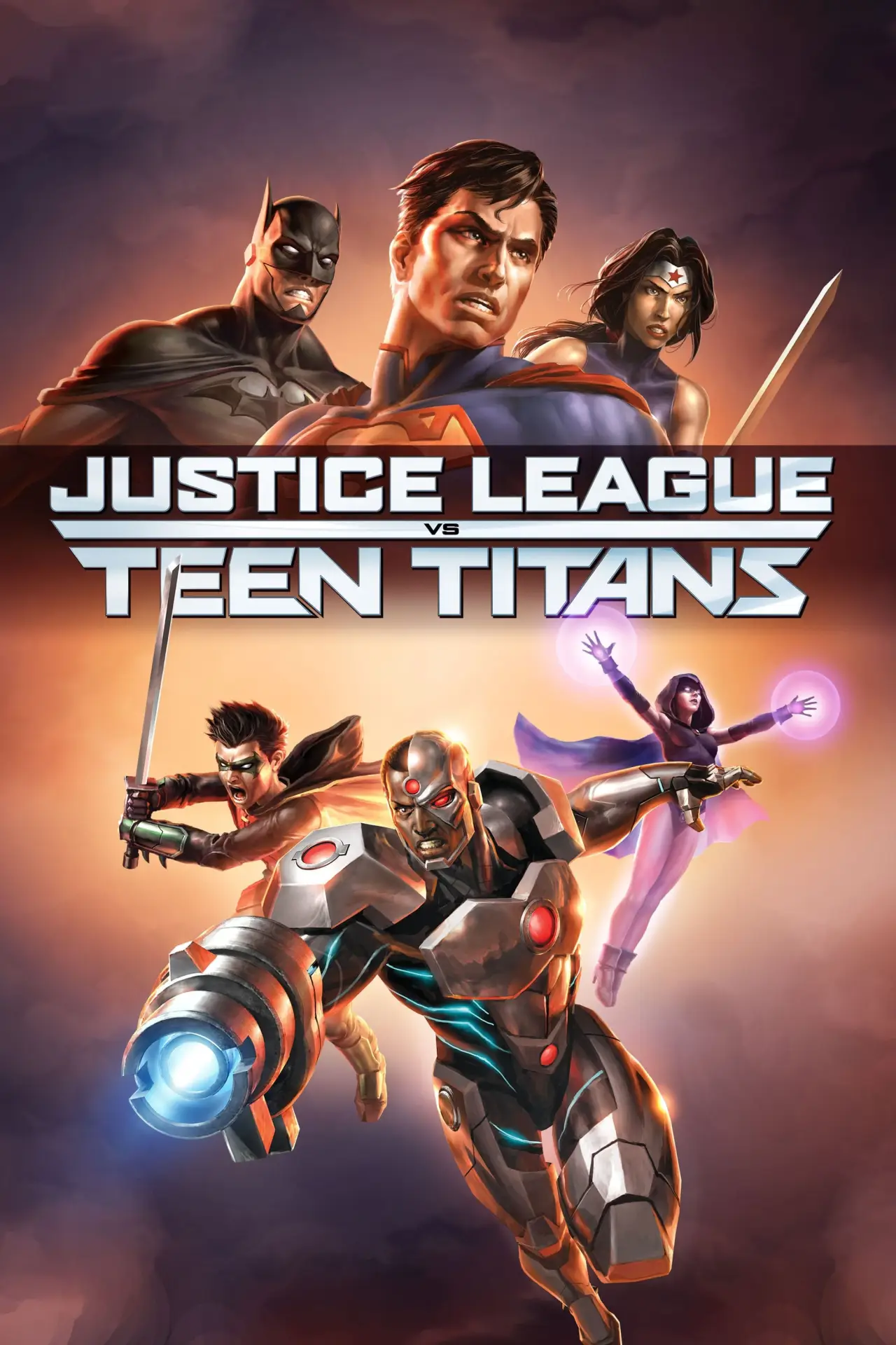 Movie poster "Justice League vs. Teen Titans"