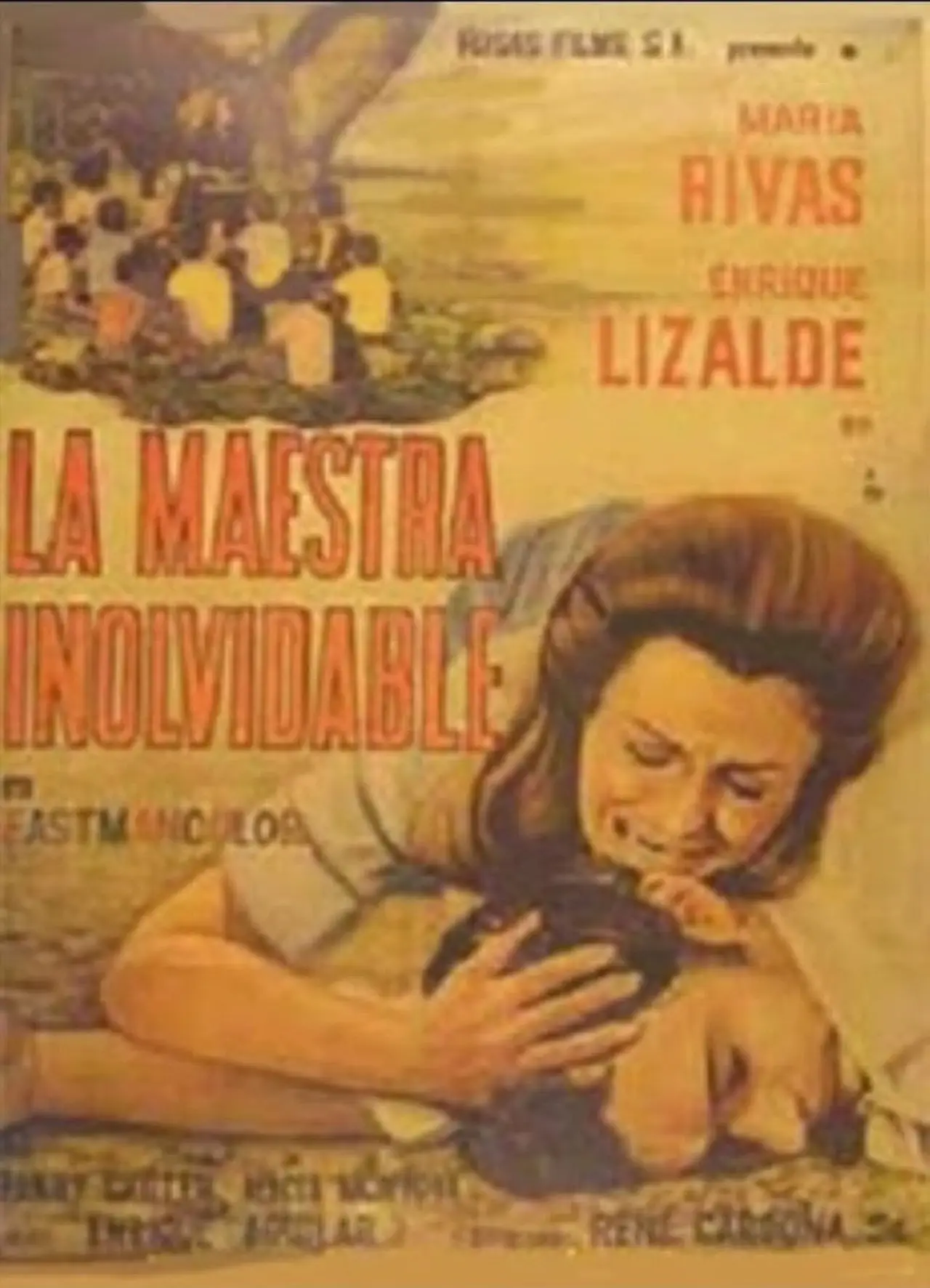 Movie poster "La maestra inolvidable"