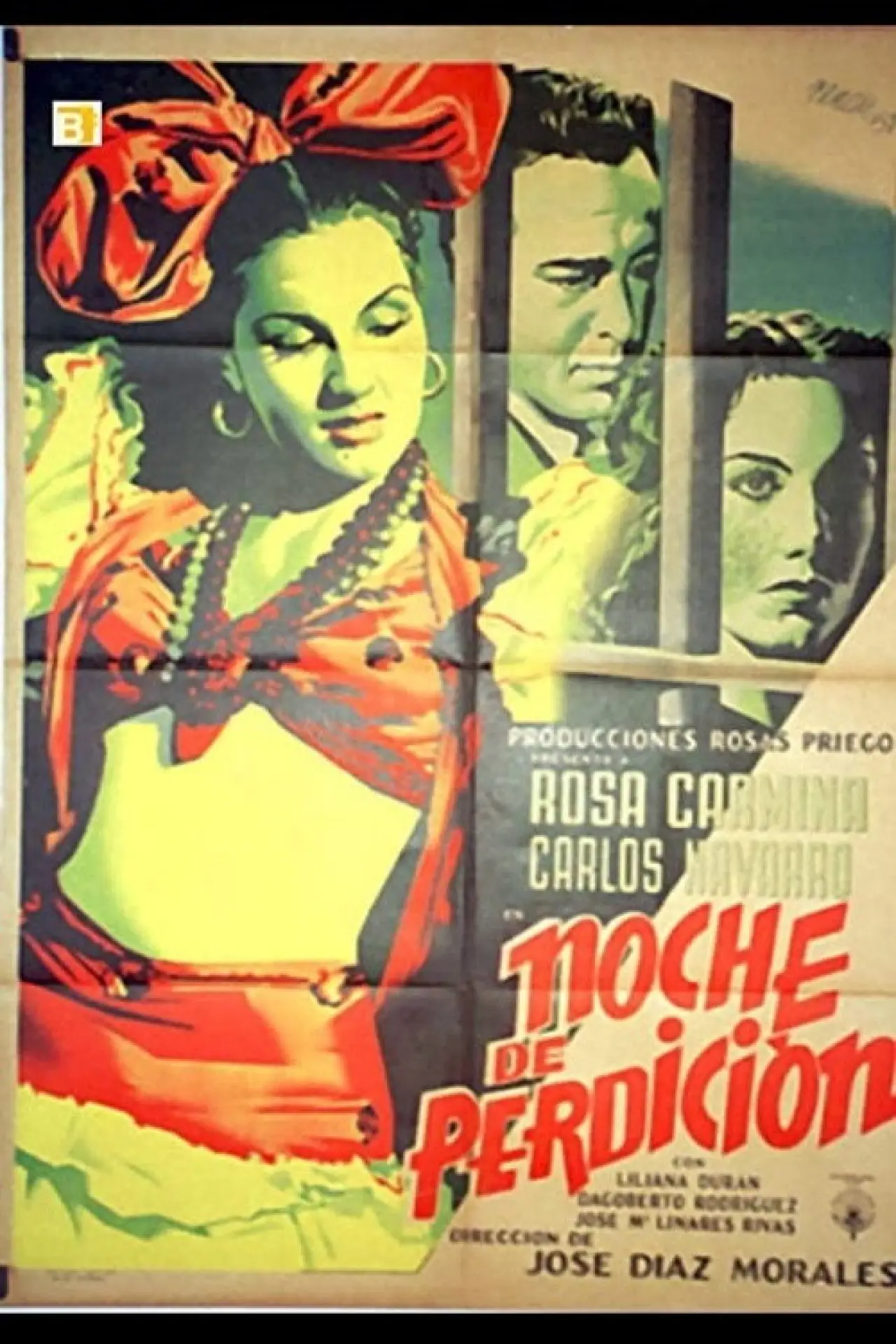Movie poster "Noche de perdición"