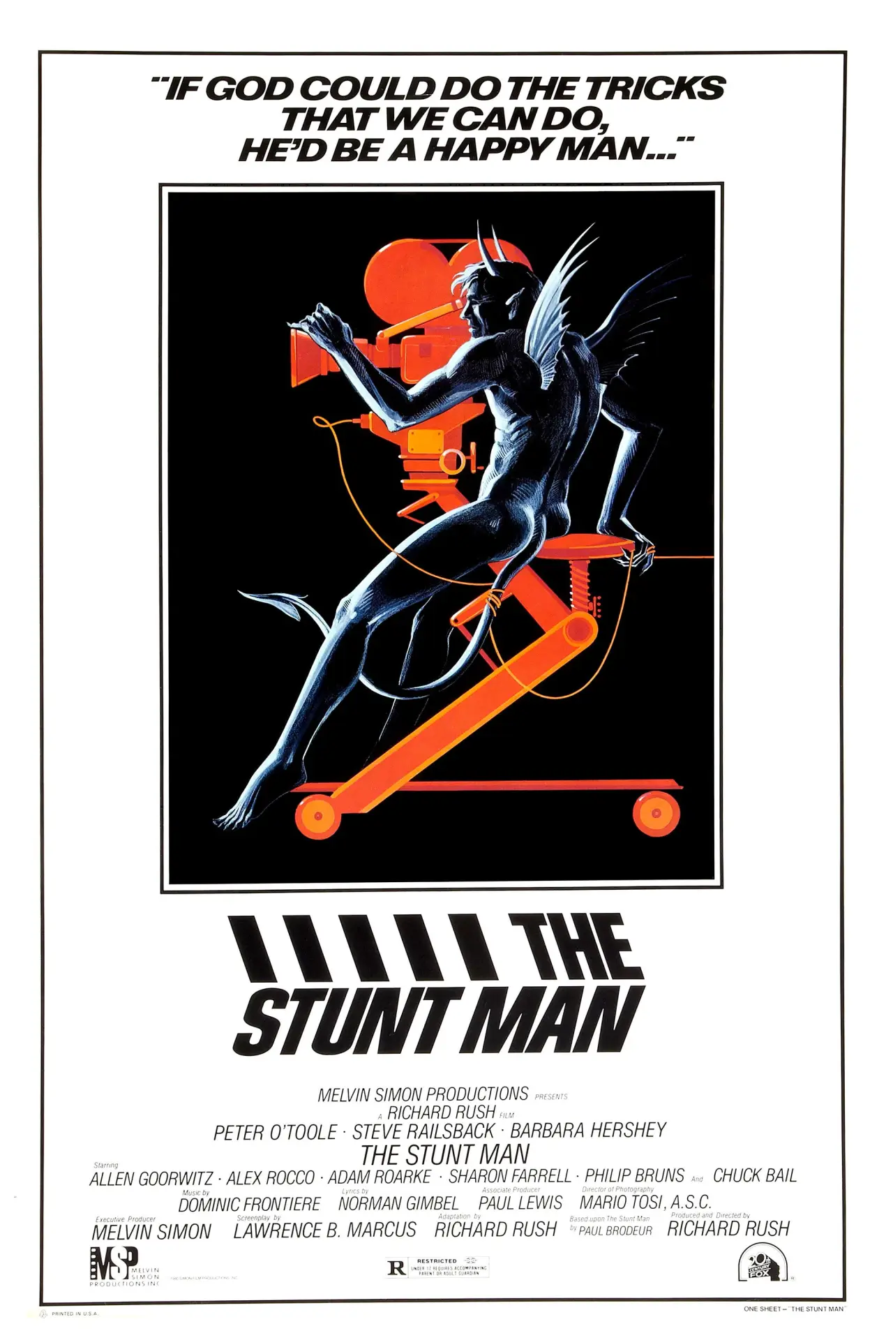 Movie poster "The Stunt Man"