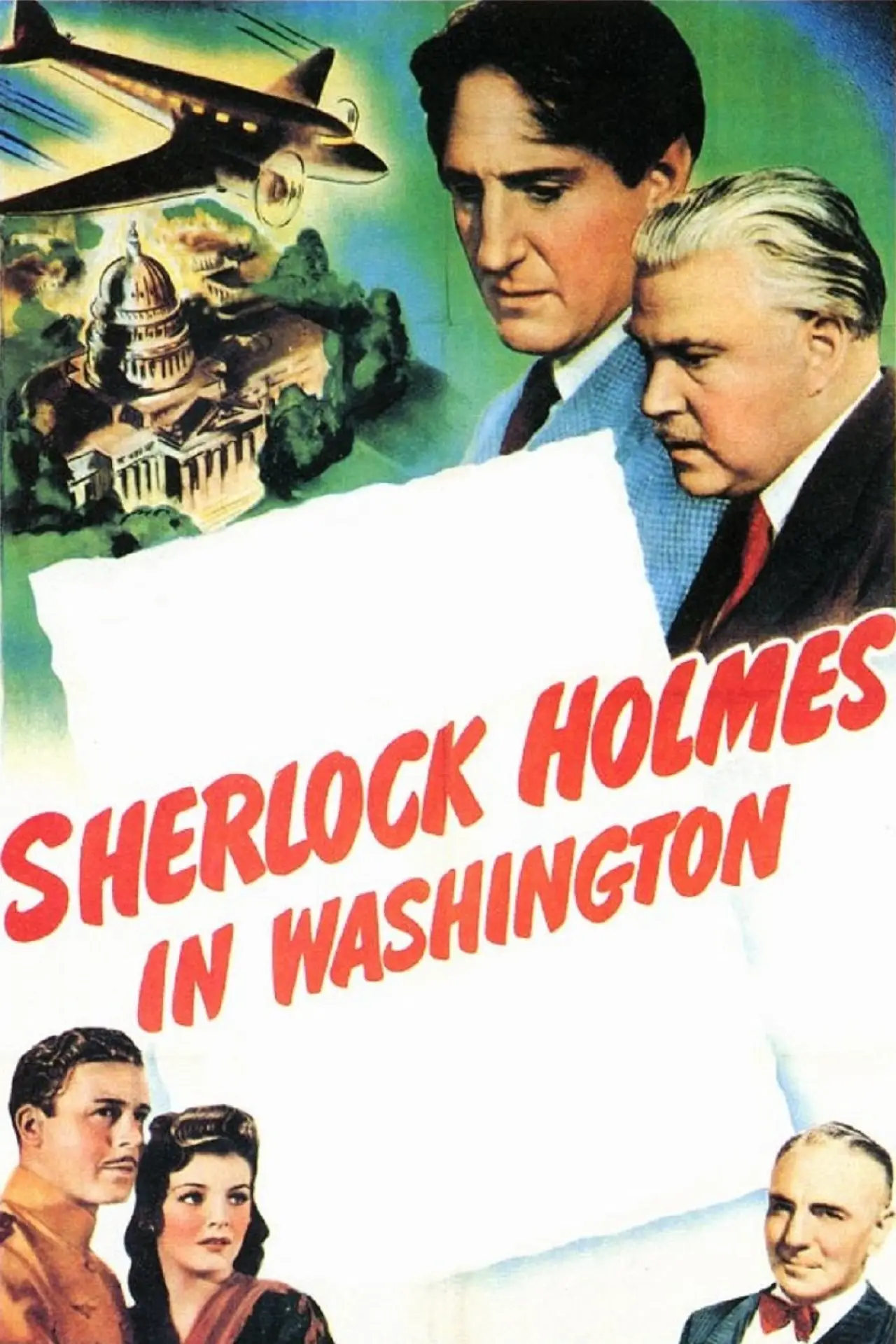 Movie poster "Sherlock Holmes in Washington"
