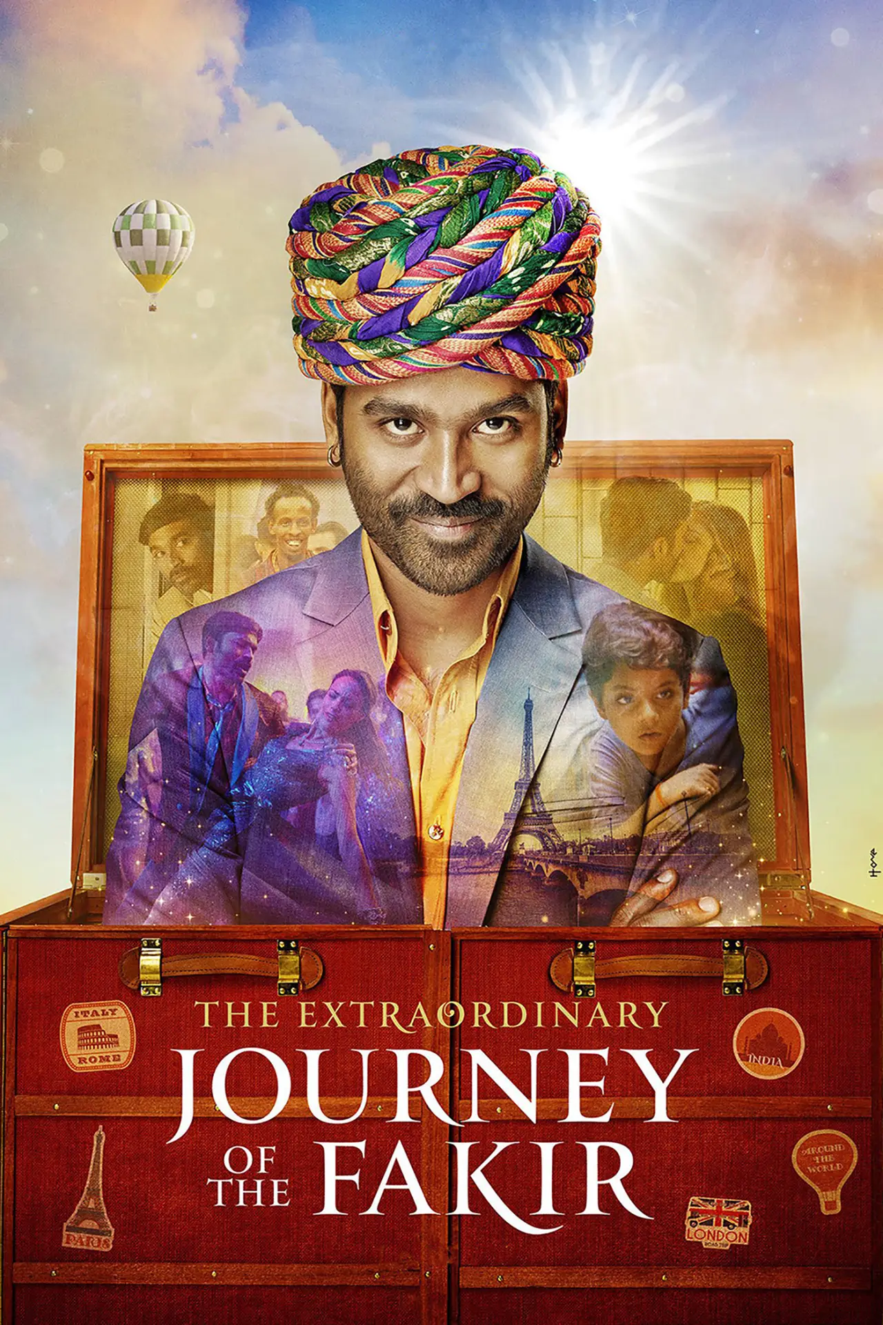 Movie poster "The Extraordinary Journey of the Fakir"