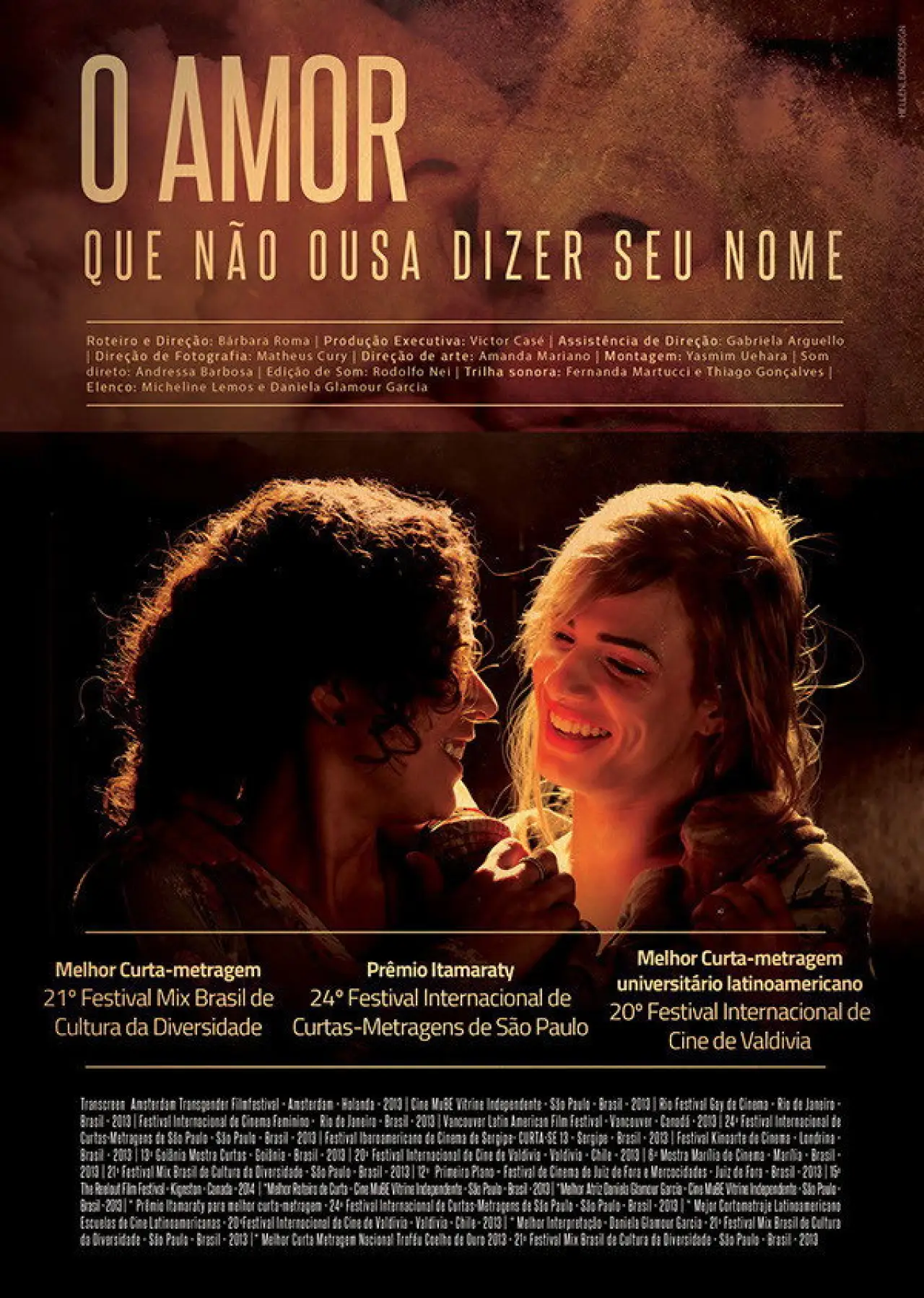 Movie poster "O Amor Que Não Ousa Dizer Seu Nome"