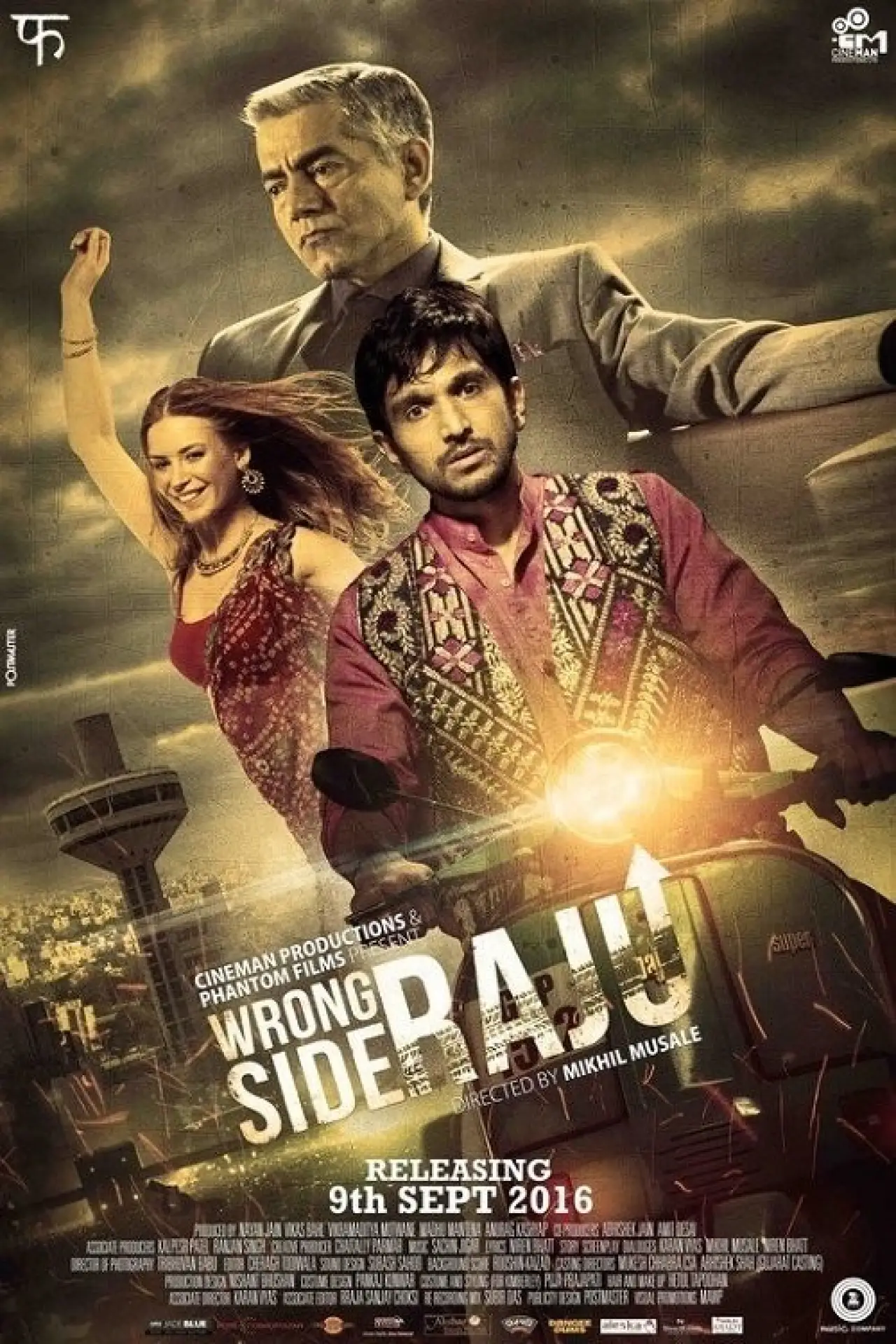 Movie poster "Wrong Side Raju"