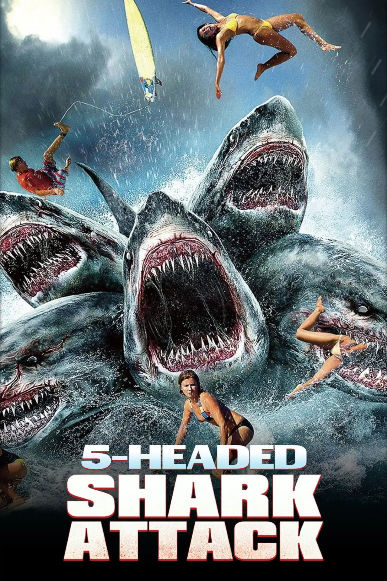Movie poster "5-Headed Shark Attack"