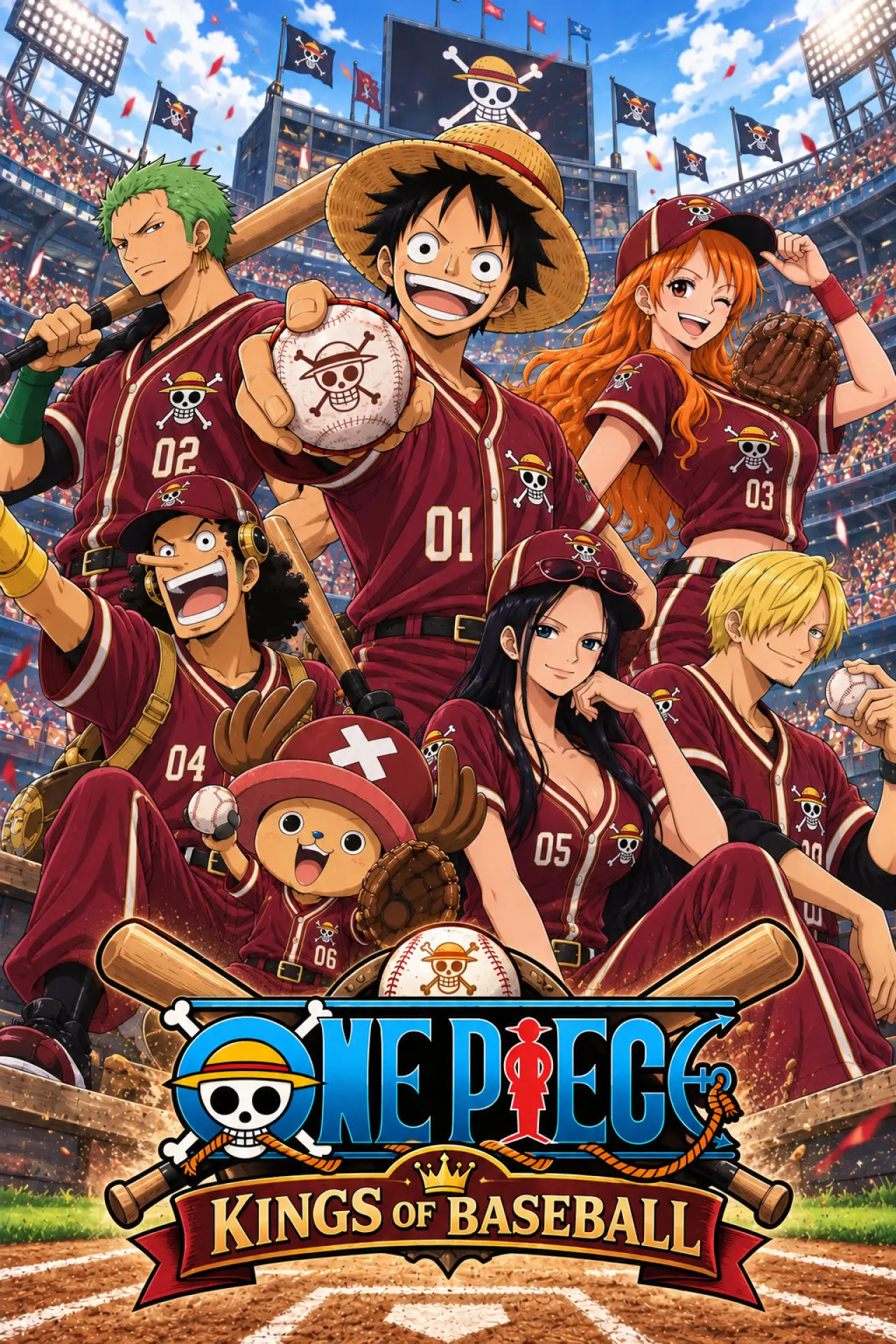 Movie poster "One Piece: Take Aim! The Pirate Baseball King"