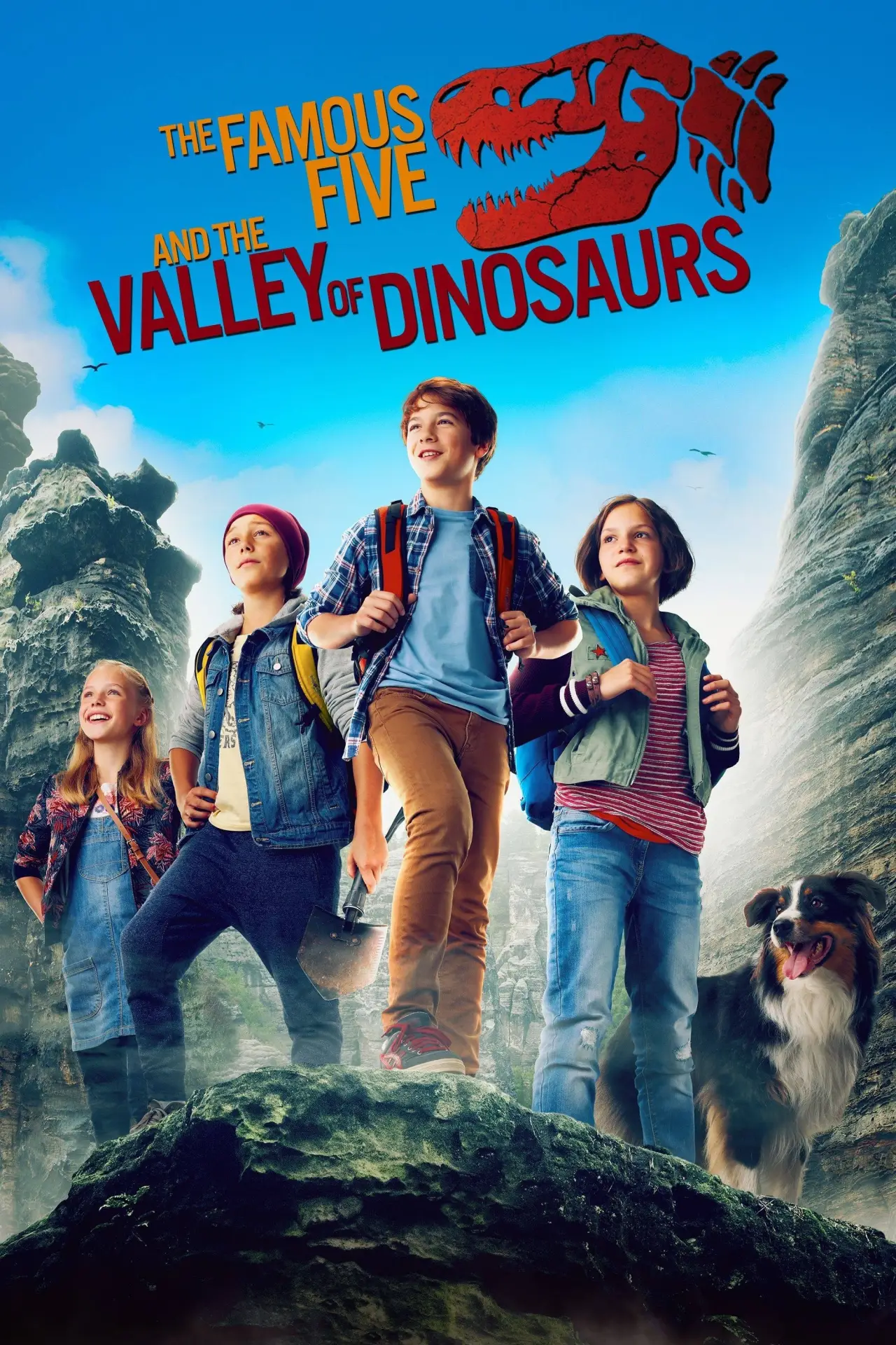 Movie poster "The Famous Five and the Valley of Dinosaurs"