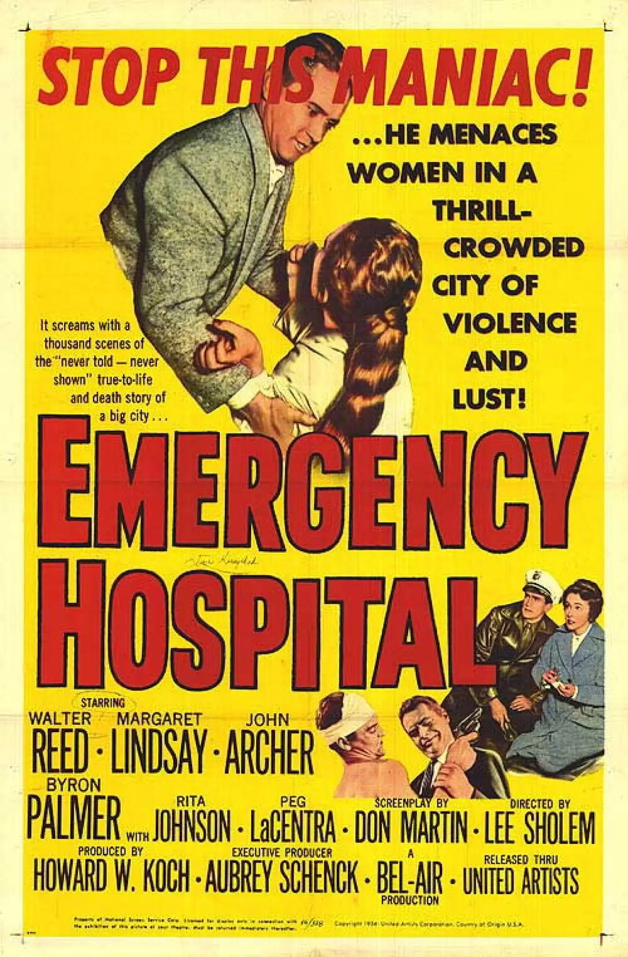 Movie poster "Emergency Hospital"